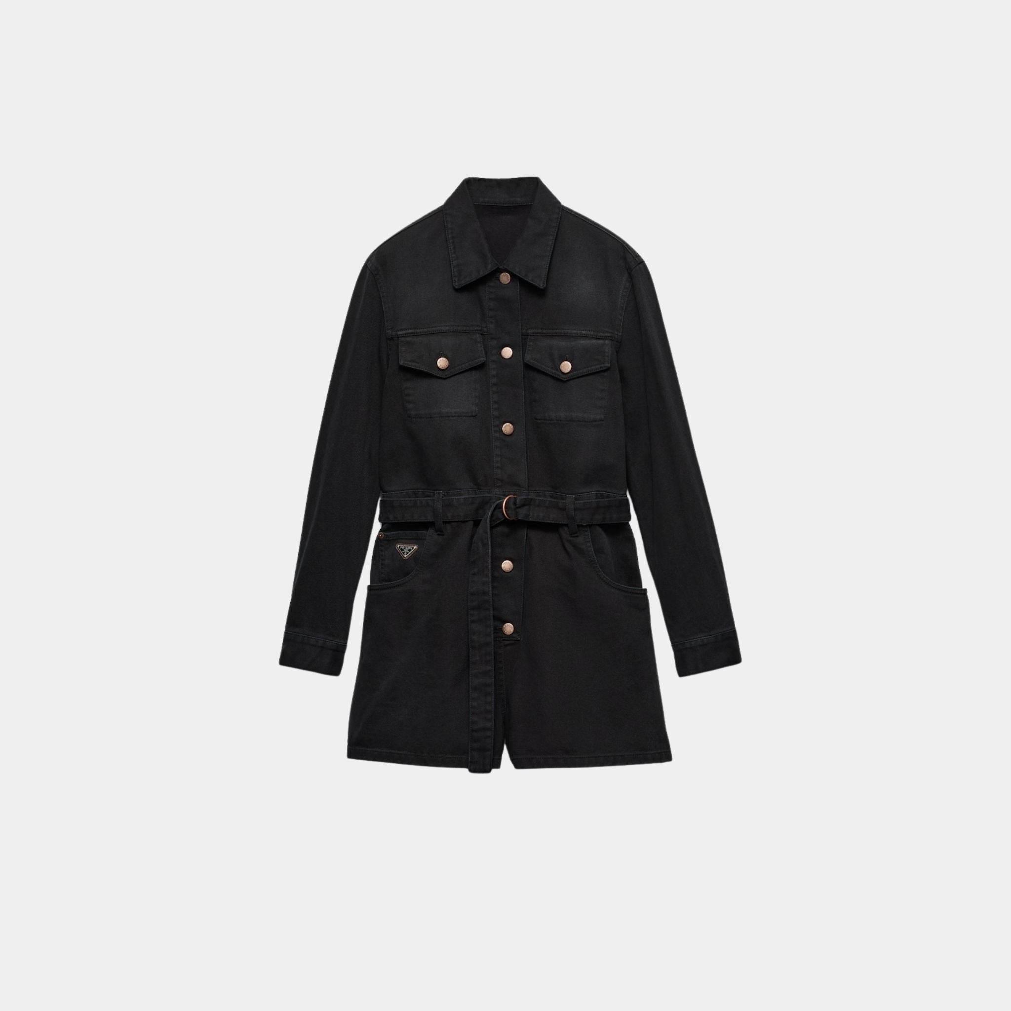 Short Denim Jumpsuit