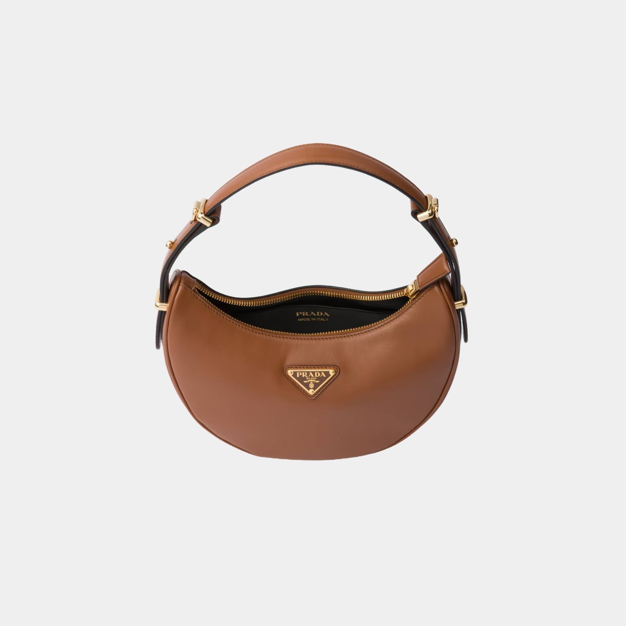 Small Arque Leather Shoulder Bag