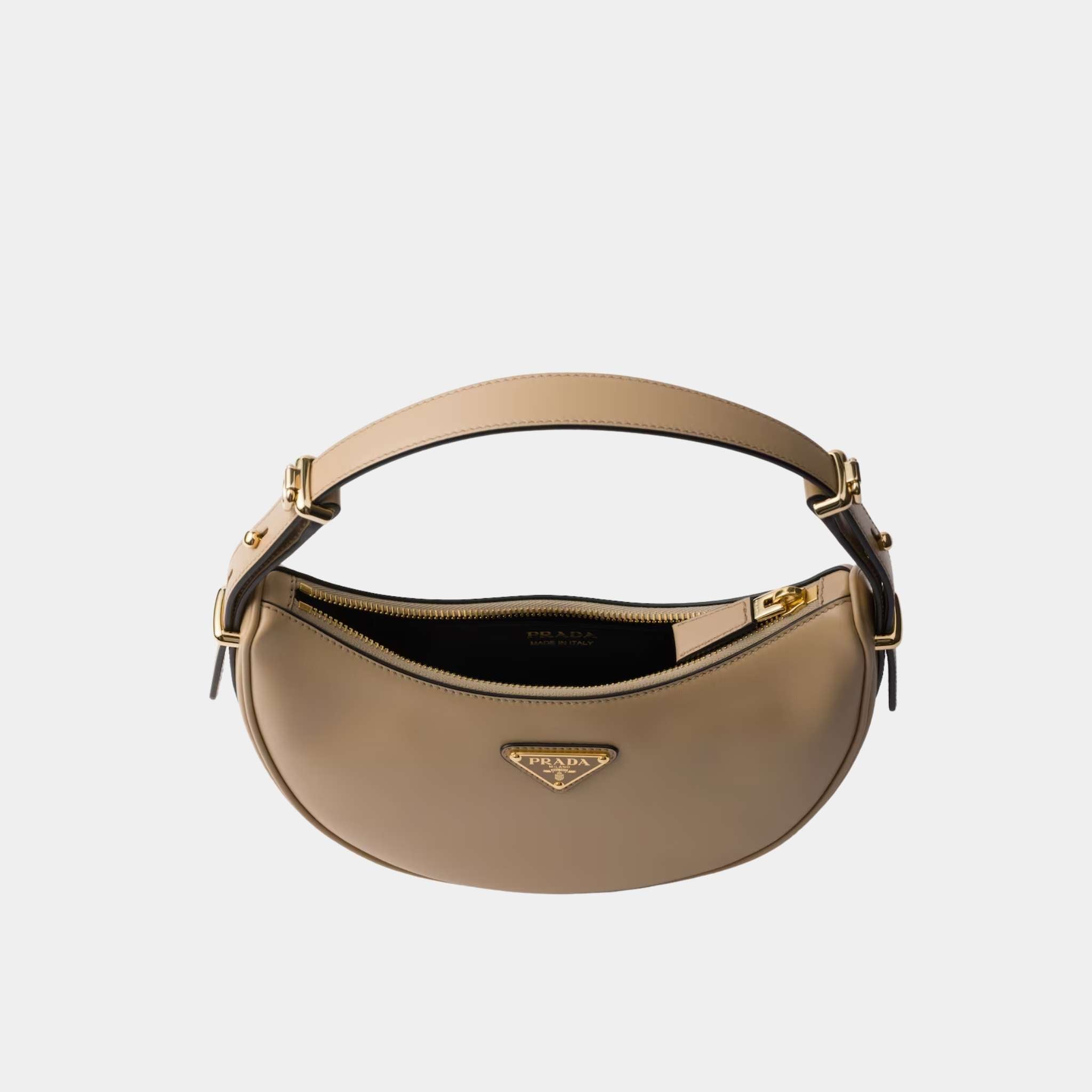 Small Arque Leather Shoulder Bag