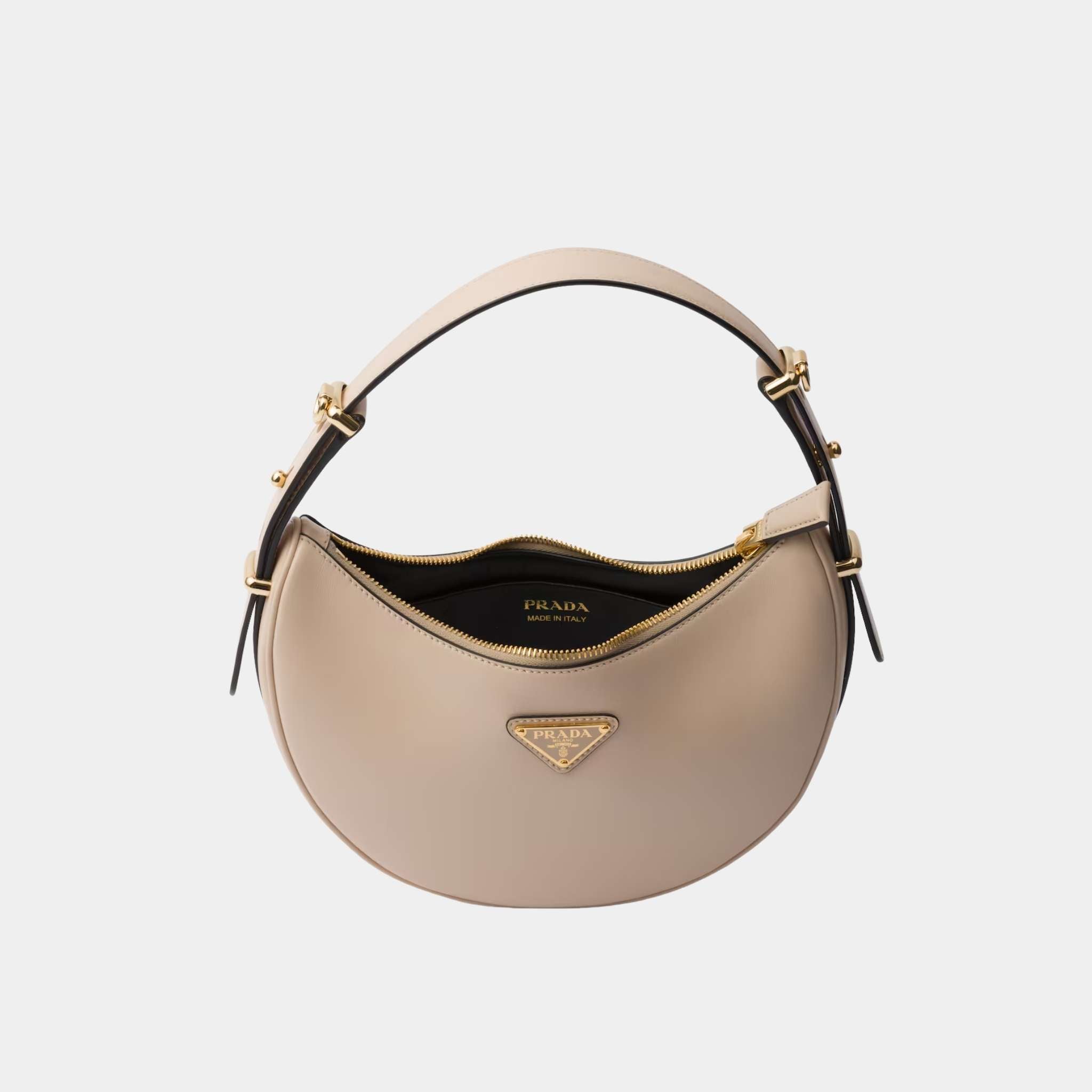Small Arque Leather Shoulder Bag