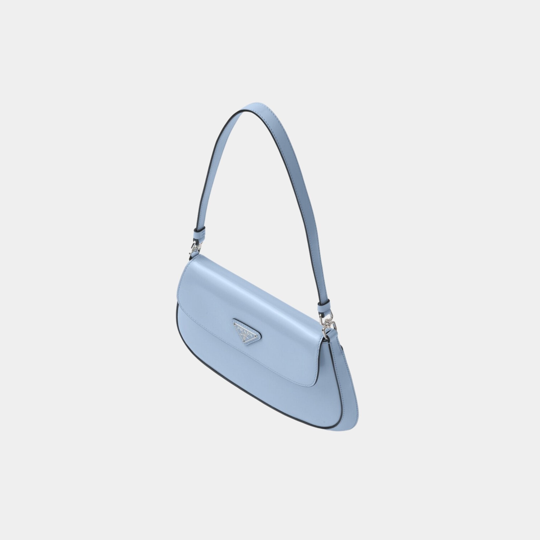 Small Cleo Brushed Leather Shoulder Bag With Flap