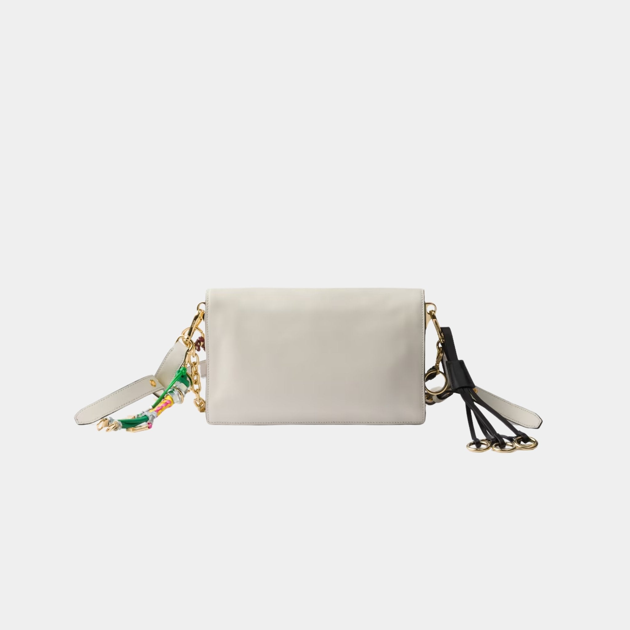 Small Soft Sound Leather Shoulder Bag With Charms