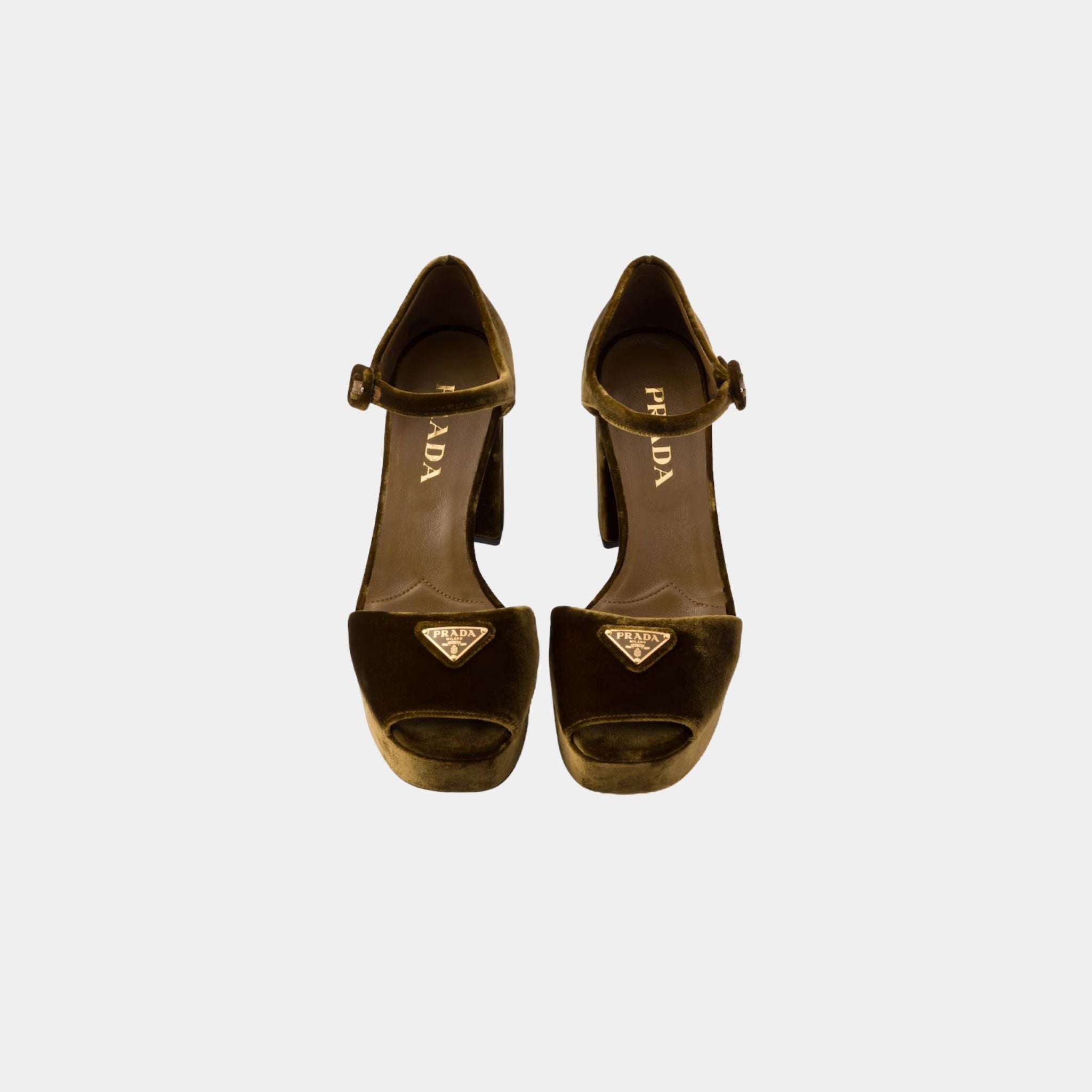 Velvet Platform Sandals