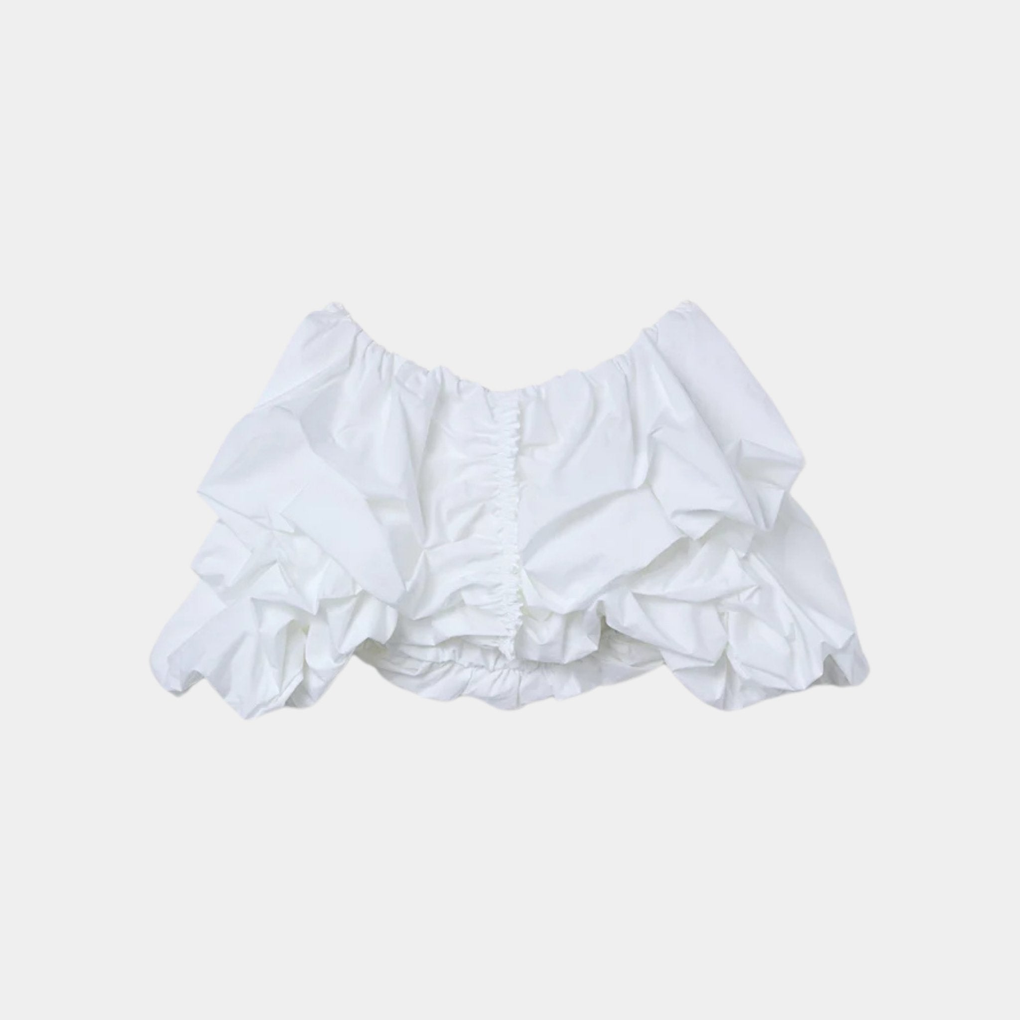 Crop Blouse With Open Shoulders