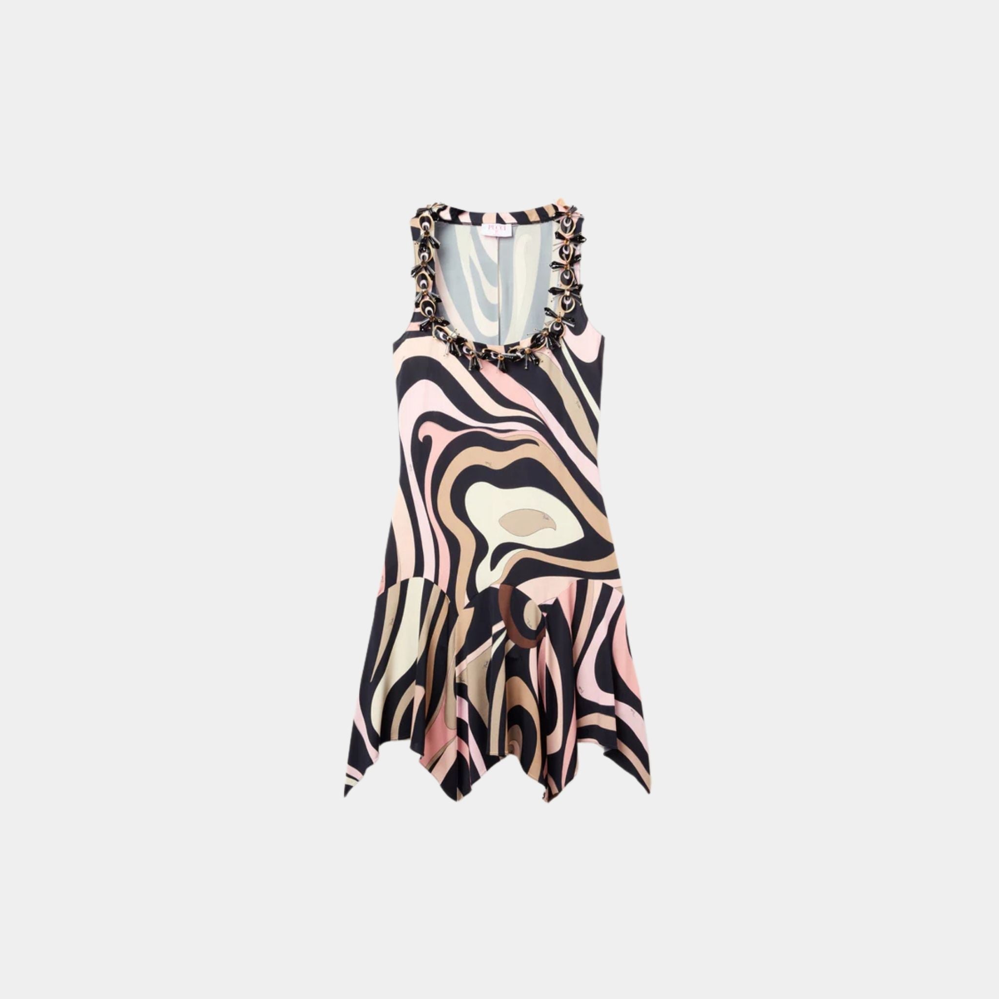 Marmo Embroidered Mini Dress