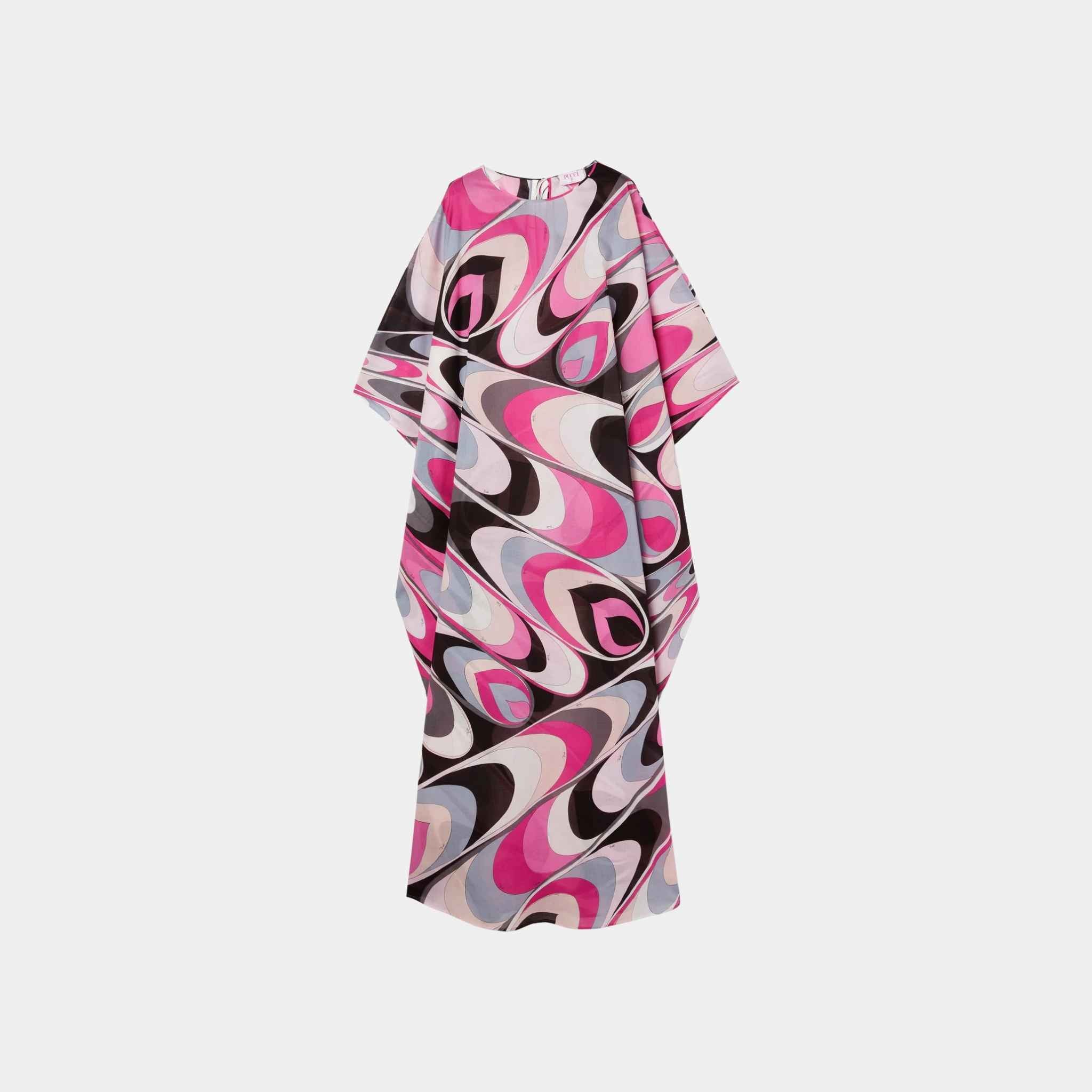 Onde Print Cotton Kaftan