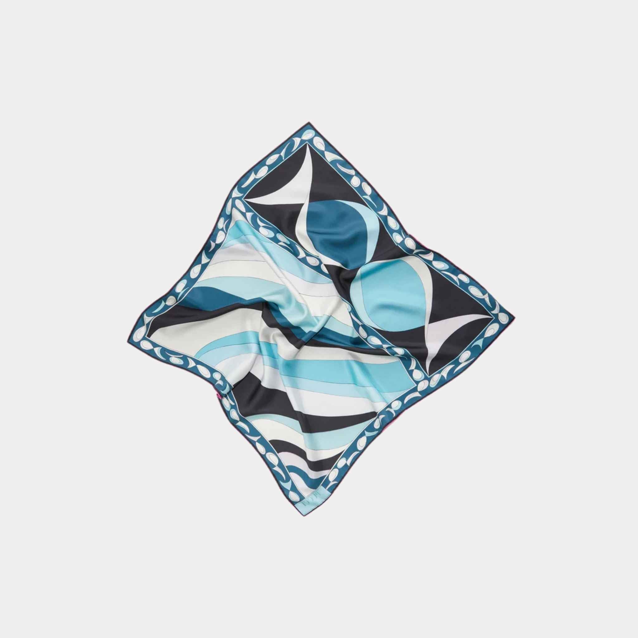 Pesci Print Silk-Twill Carre