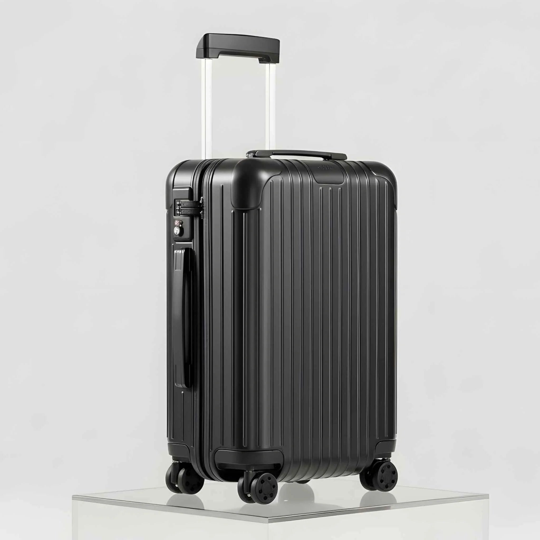 Rimowa Essential Cabin S, Matte Black, Side, Studio