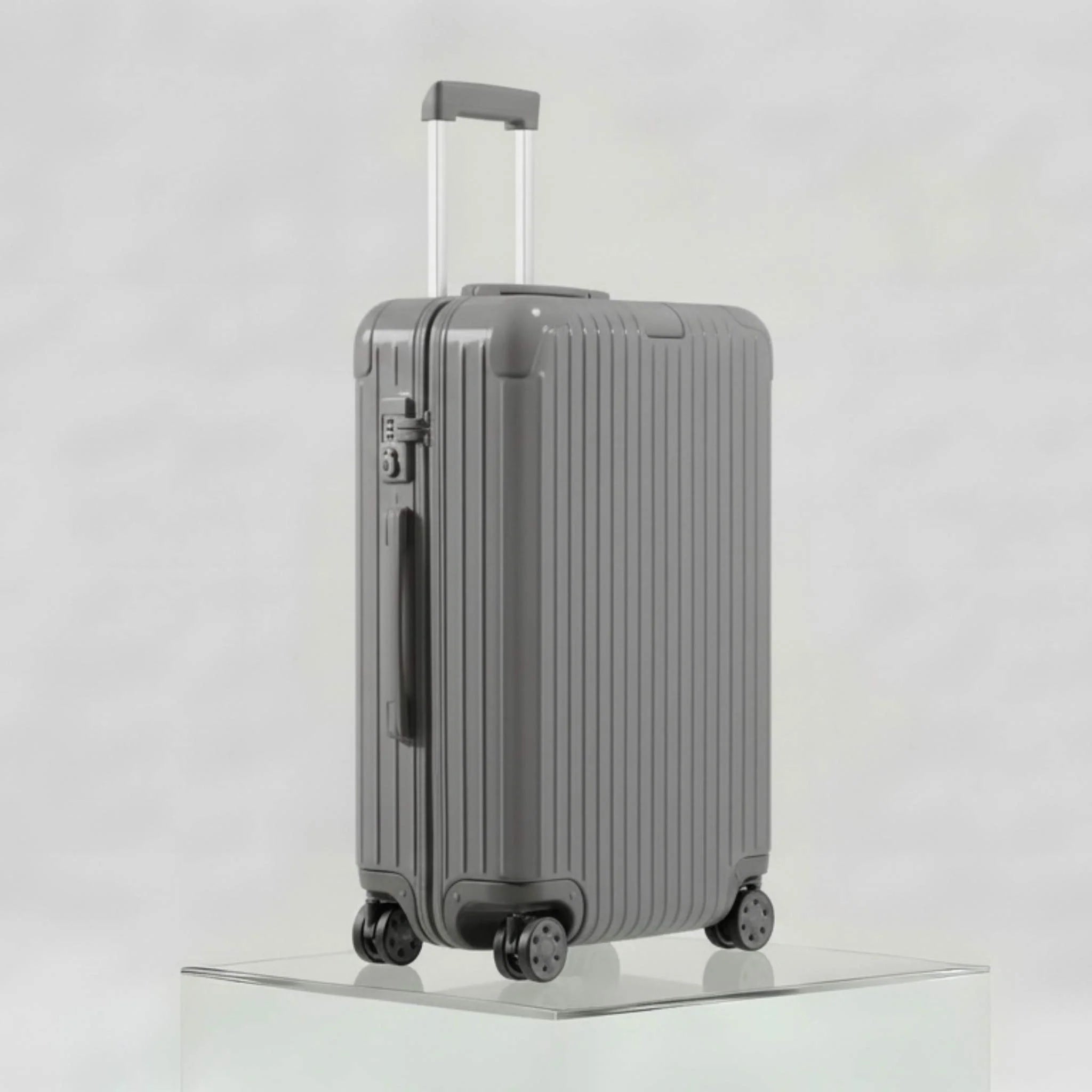 Rimowa Essential Check In M Gloss Slate Grey, Side, Studio