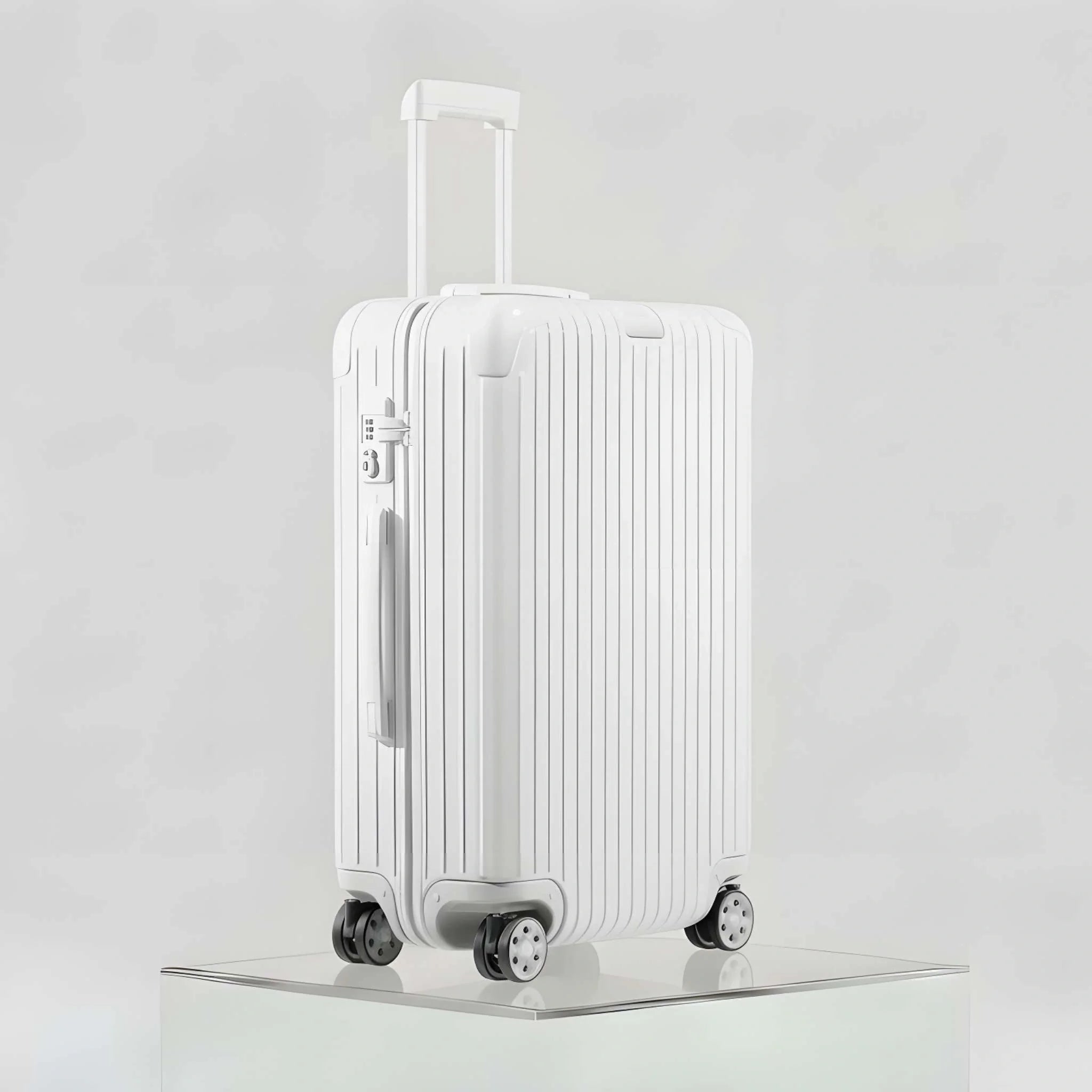 Rimowa Essential Check In M Gloss White, Side, Studio