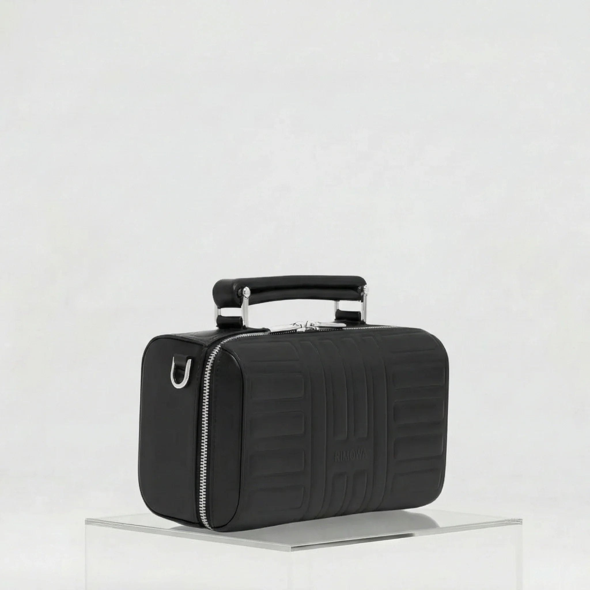 Rimowa Groove Leather Cross Body Bag Small, Black, Side