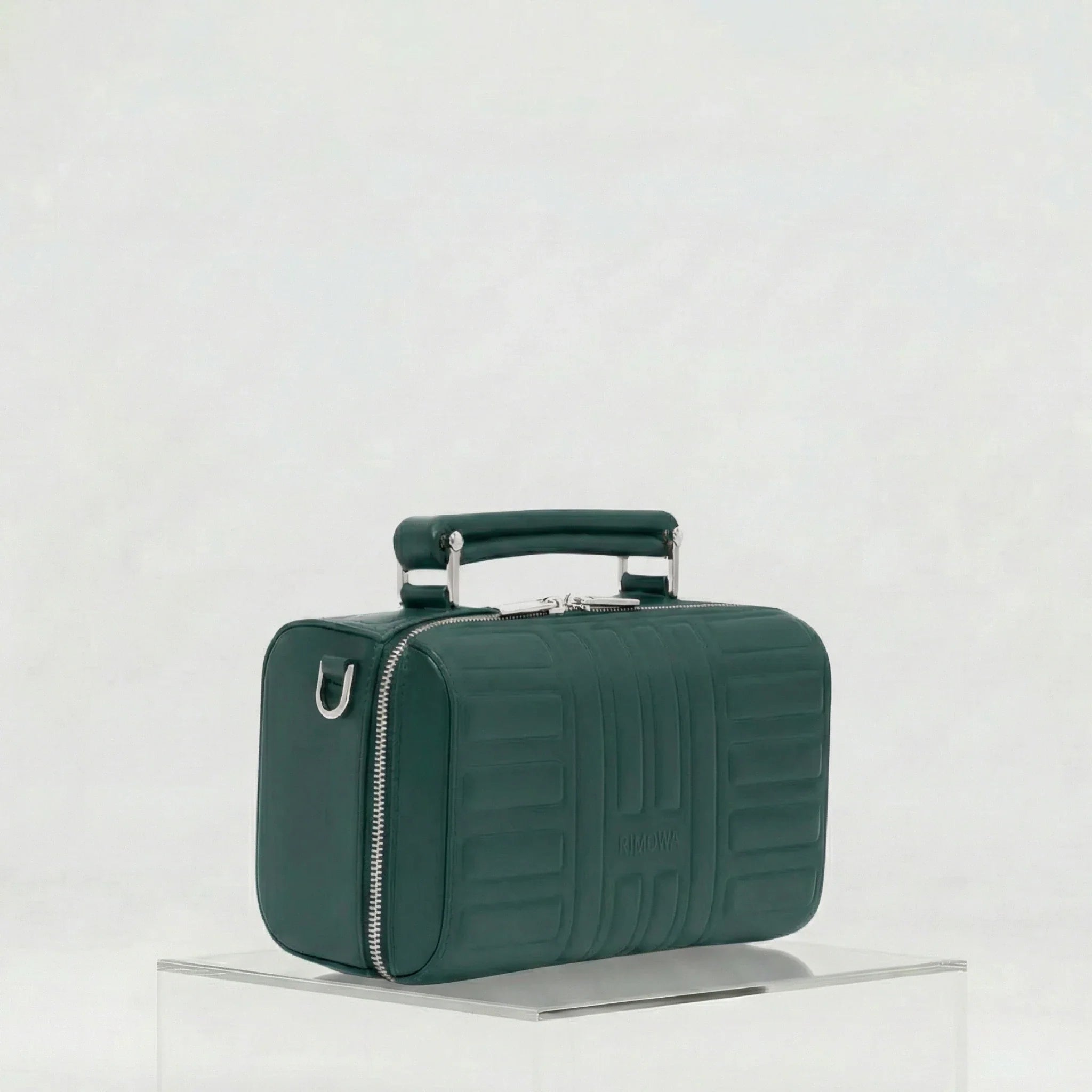 Rimowa Groove Leather Cross Body Bag Small, Green, Side