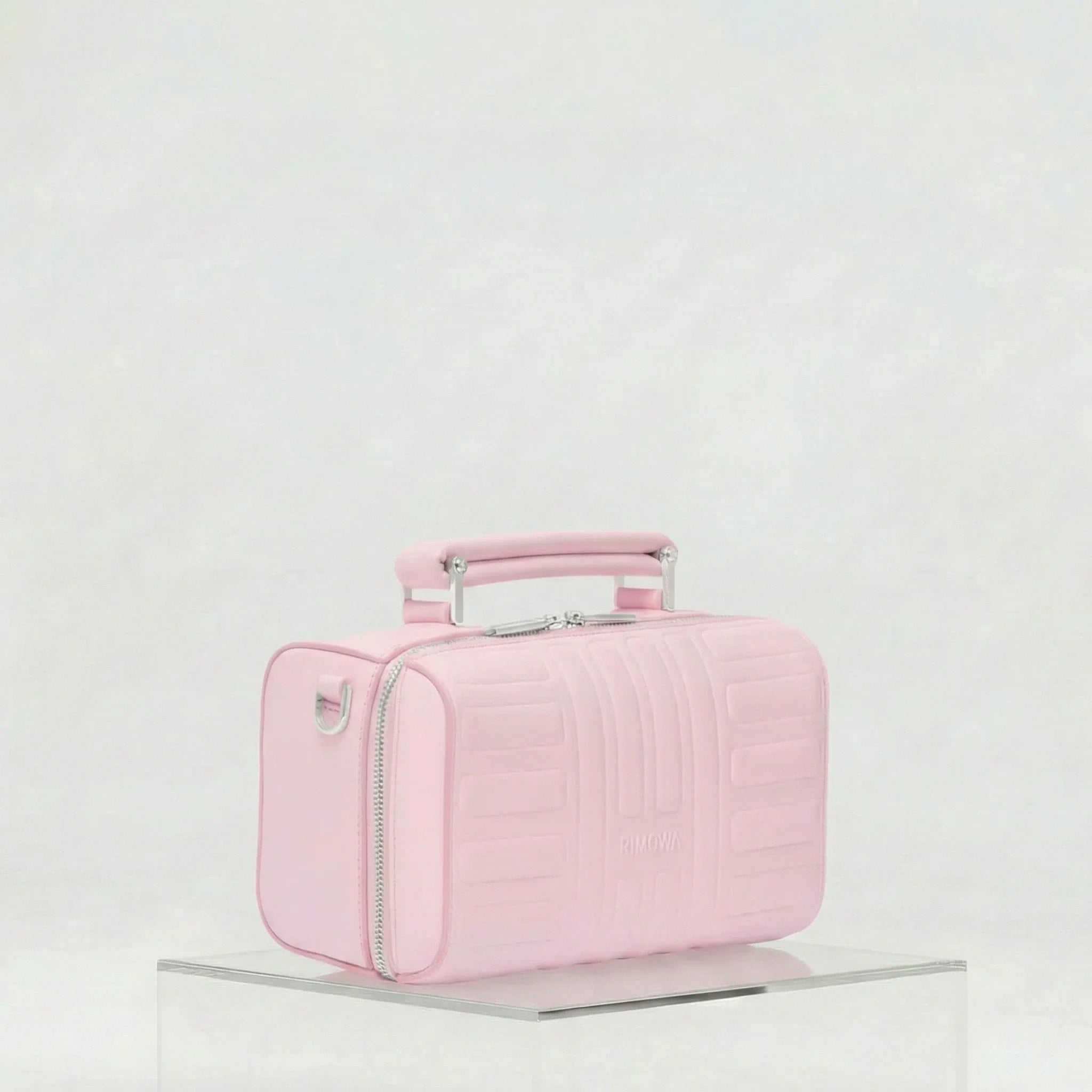 Rimowa Groove Leather Cross Body Bag Small, Pink, Side