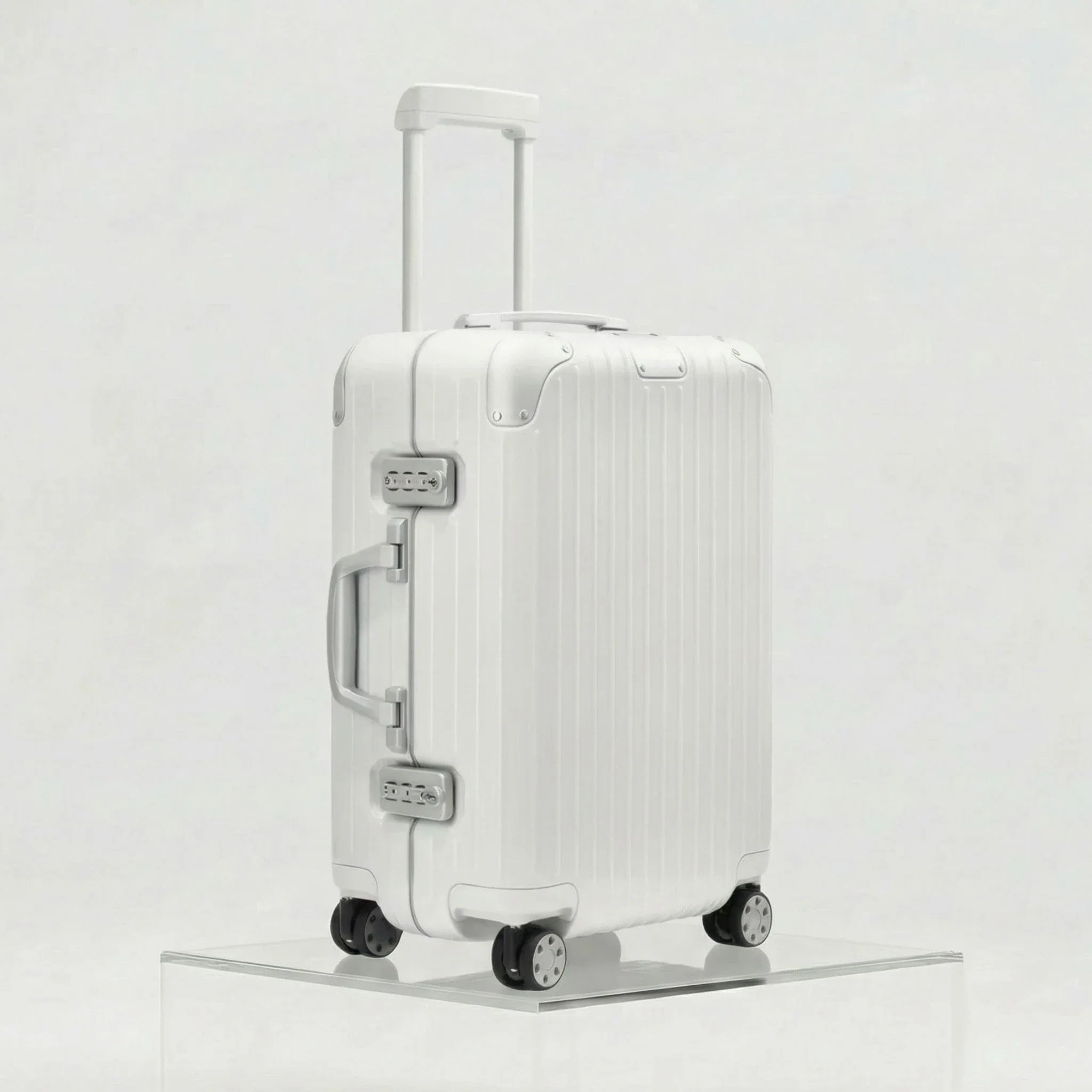 Rimowa Hybrid Cabin, White, Side, Studio
