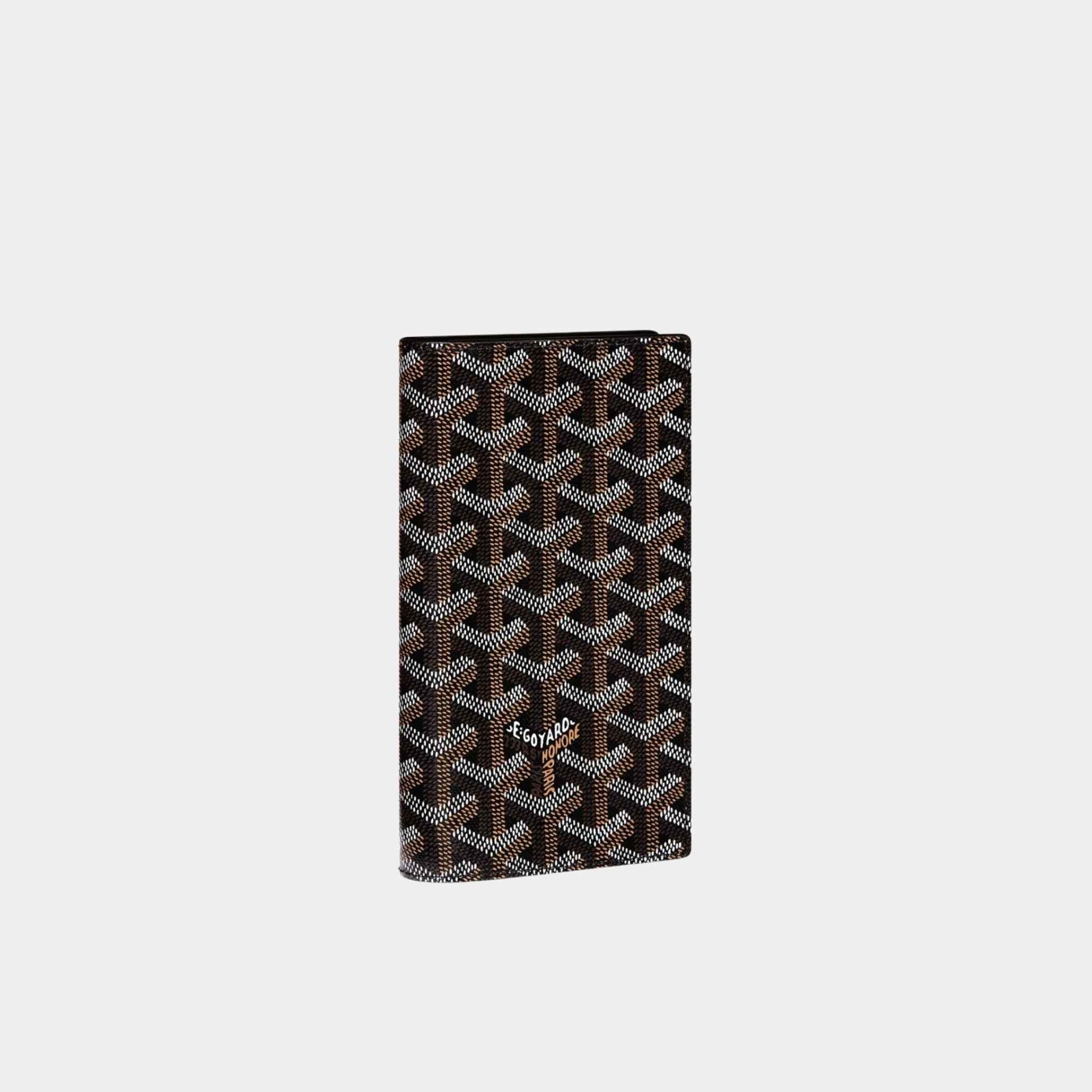 Goyard Saint-Lambert Wallet, Black, Front