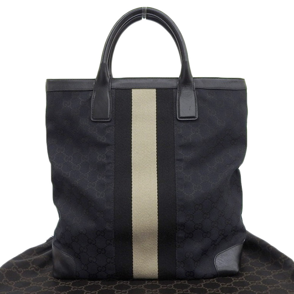 Gucci Canvas Leather Handbag Tote