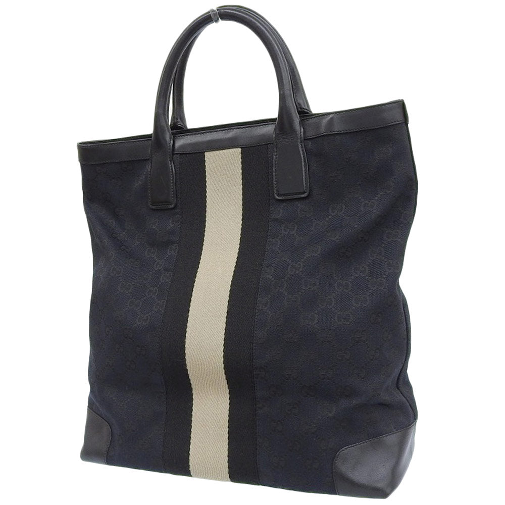 Gucci Canvas Leather Handbag Tote