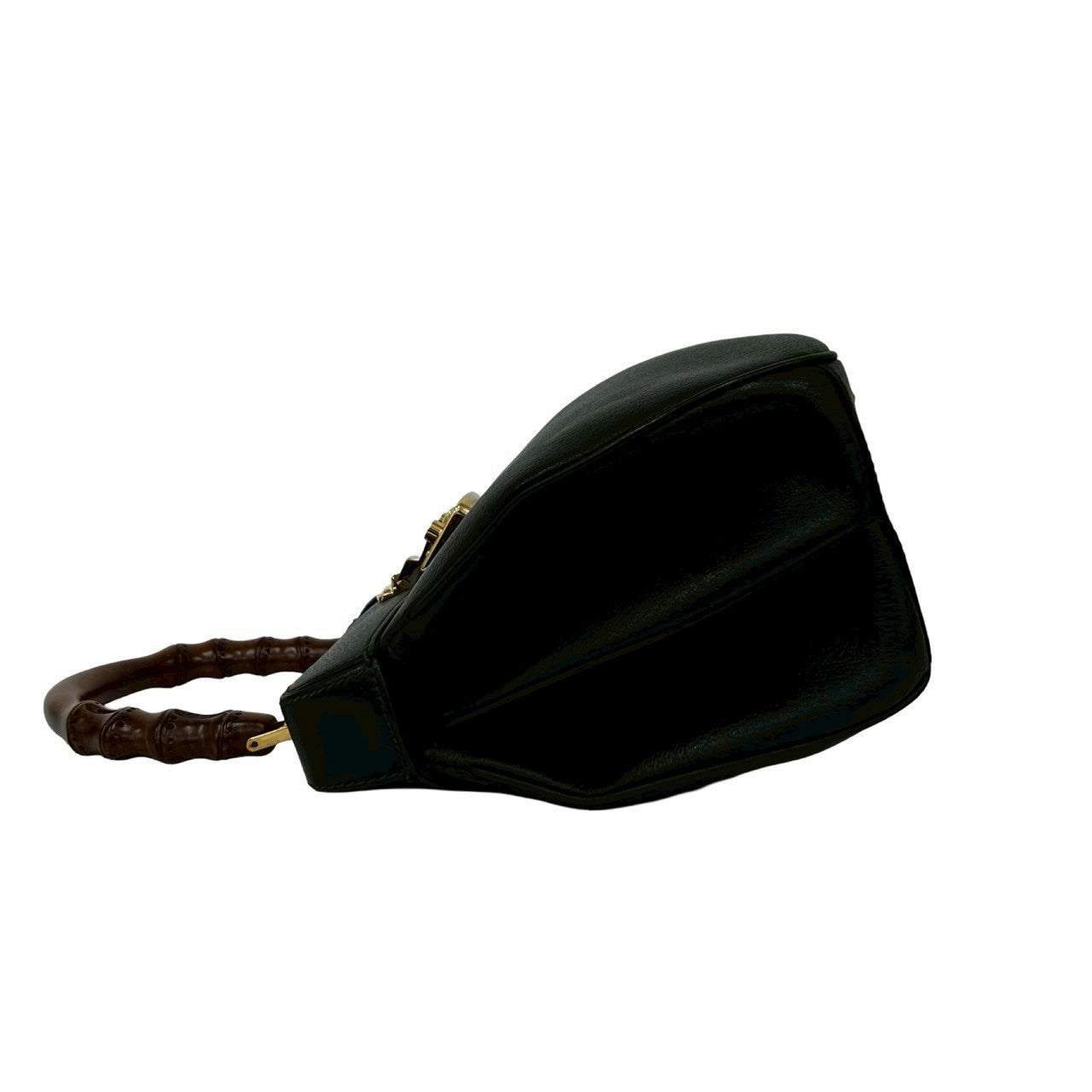 Gucci Bamboo Lady Lock Leather Handbag