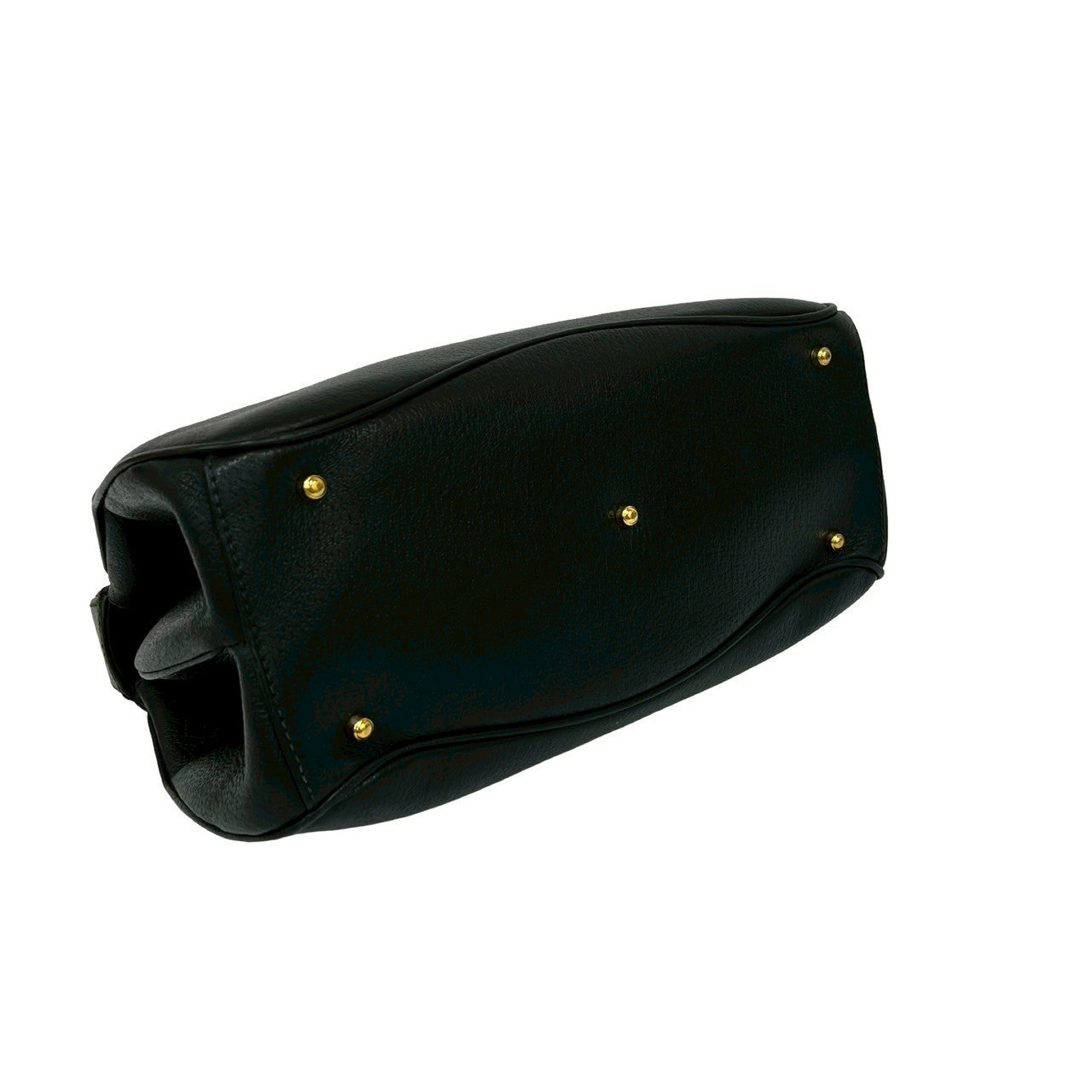 Gucci Bamboo Lady Lock Leather Handbag