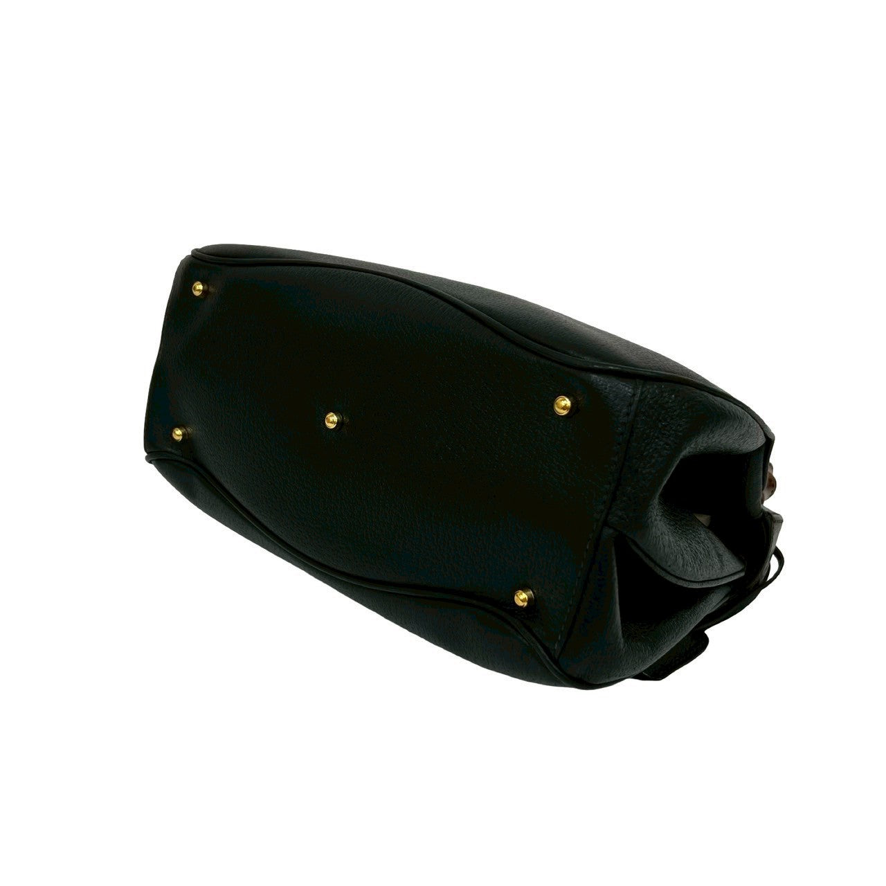 Gucci Bamboo Lady Lock Leather Handbag