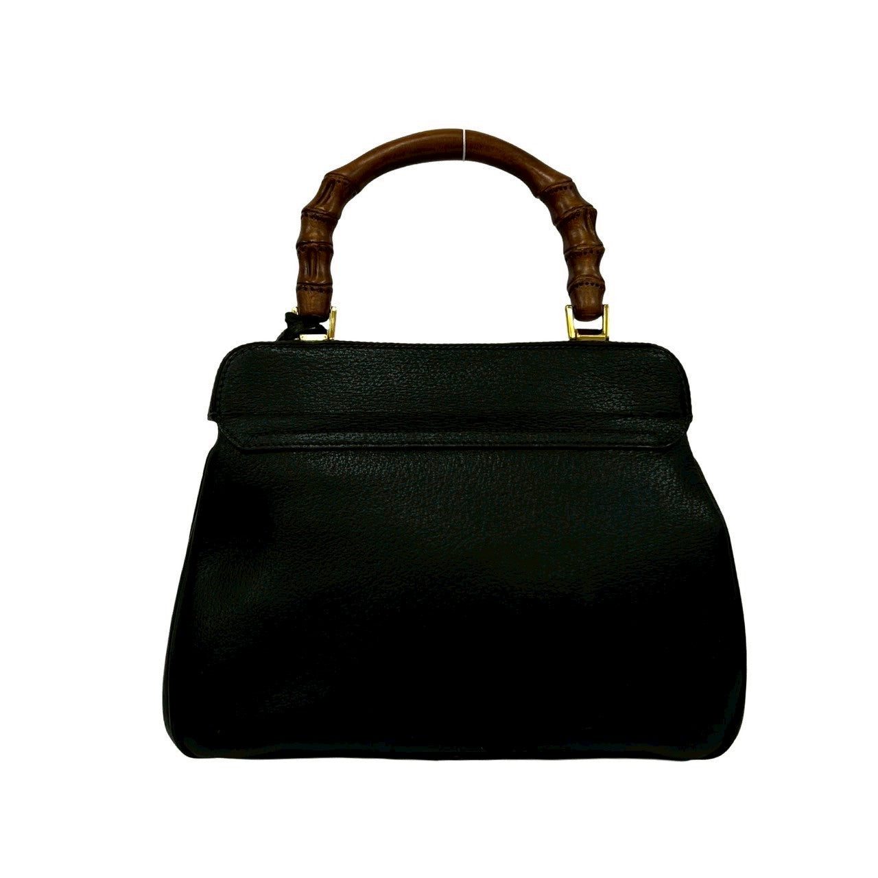 Gucci Bamboo Lady Lock Leather Handbag