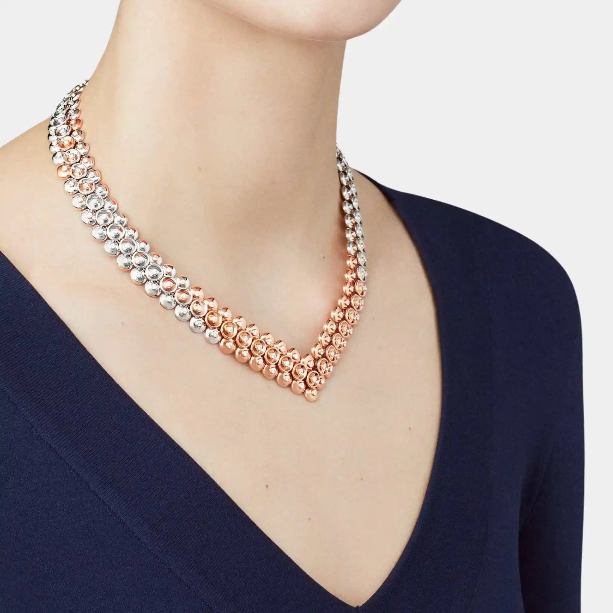 Bouton D’or Necklace Rose Gold Diamond