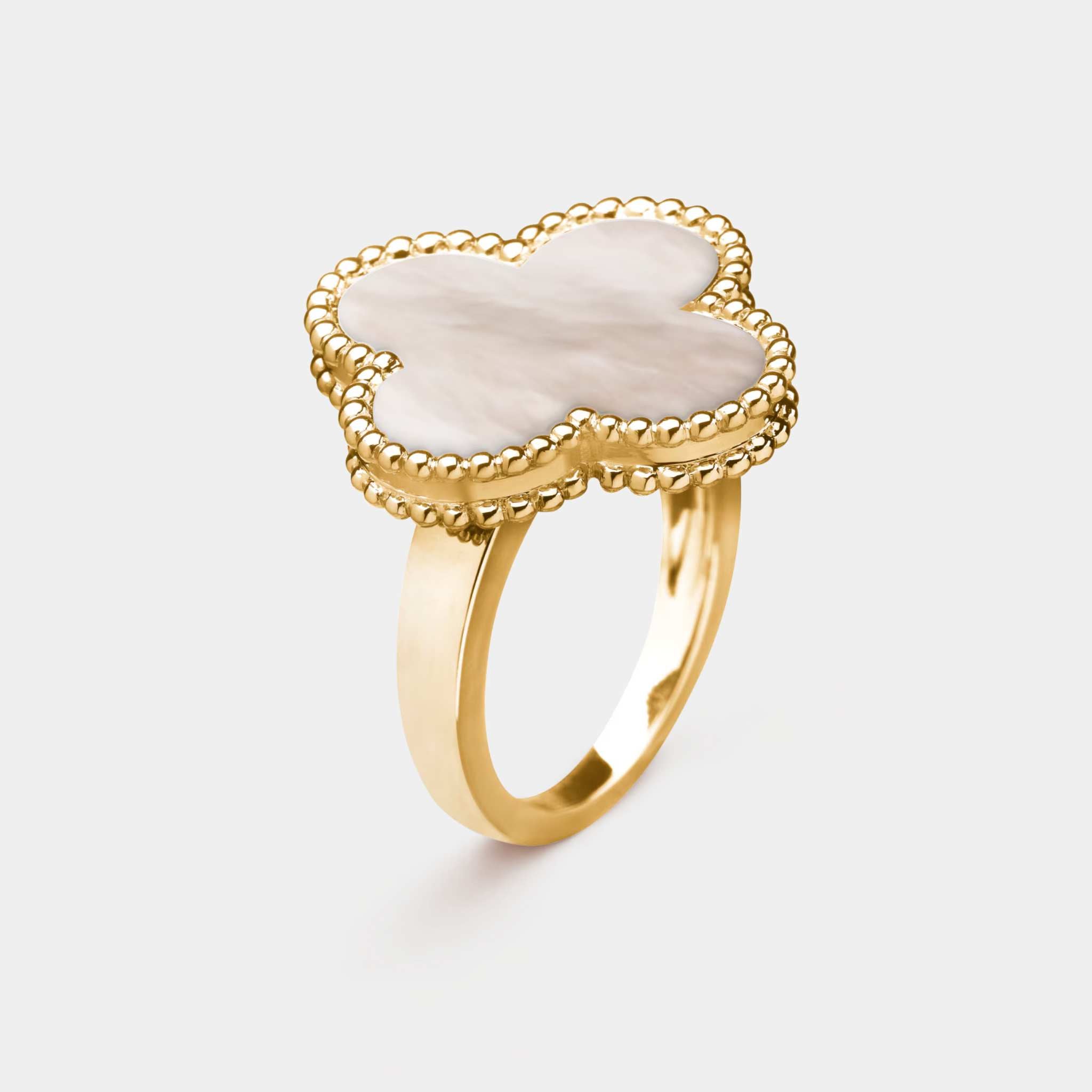 Magic Alhambra Ring Yellow Gold Mother Of Pearl