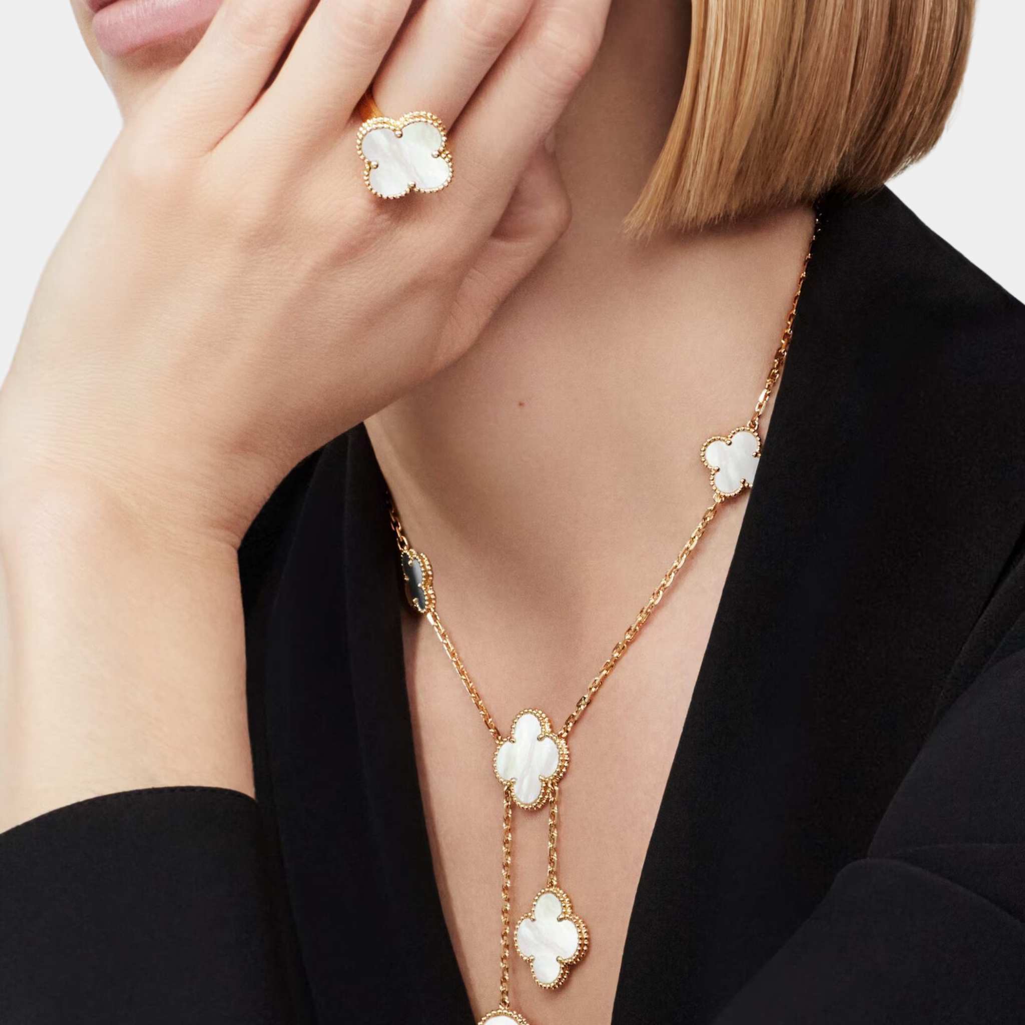 Magic Alhambra Ring Yellow Gold Mother Of Pearl