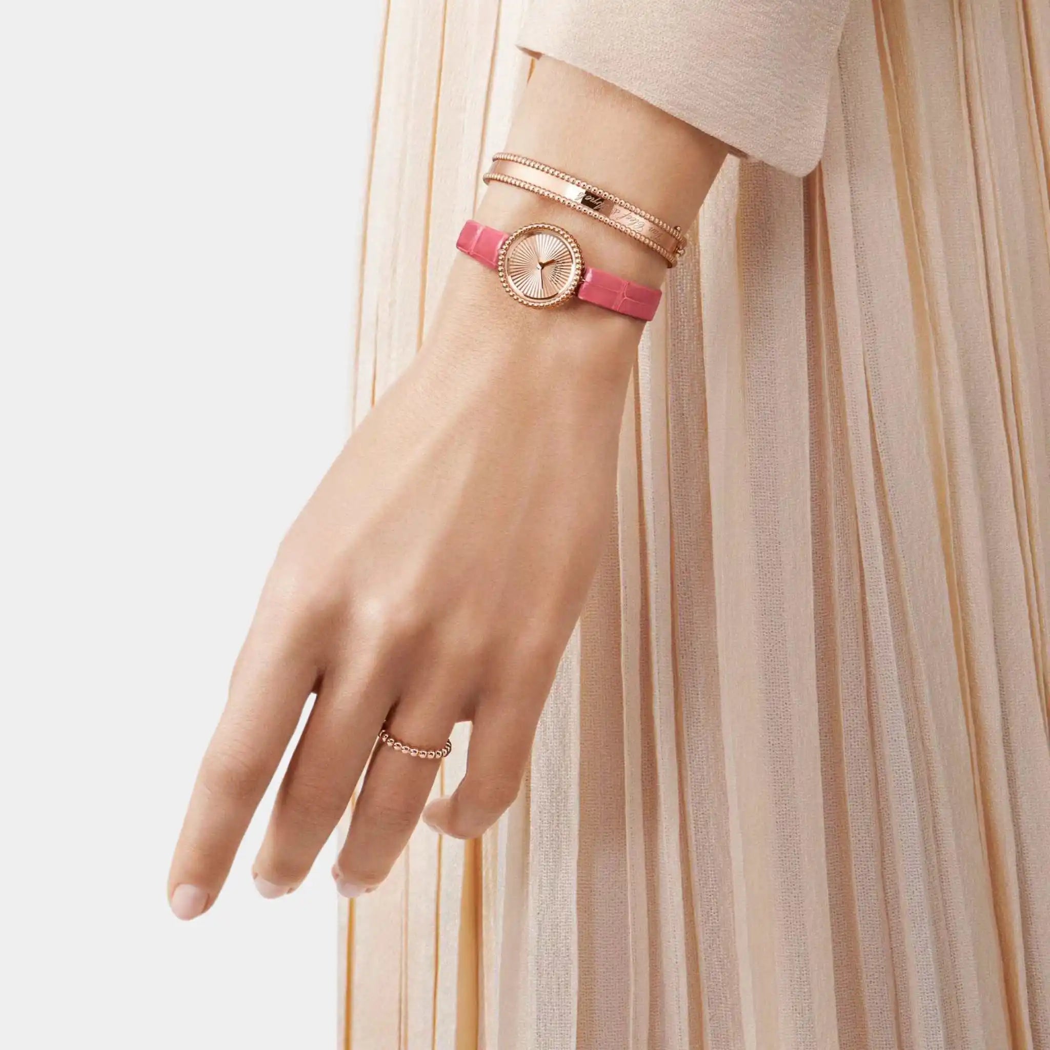 Perlée Watch 23 mm Rose Gold