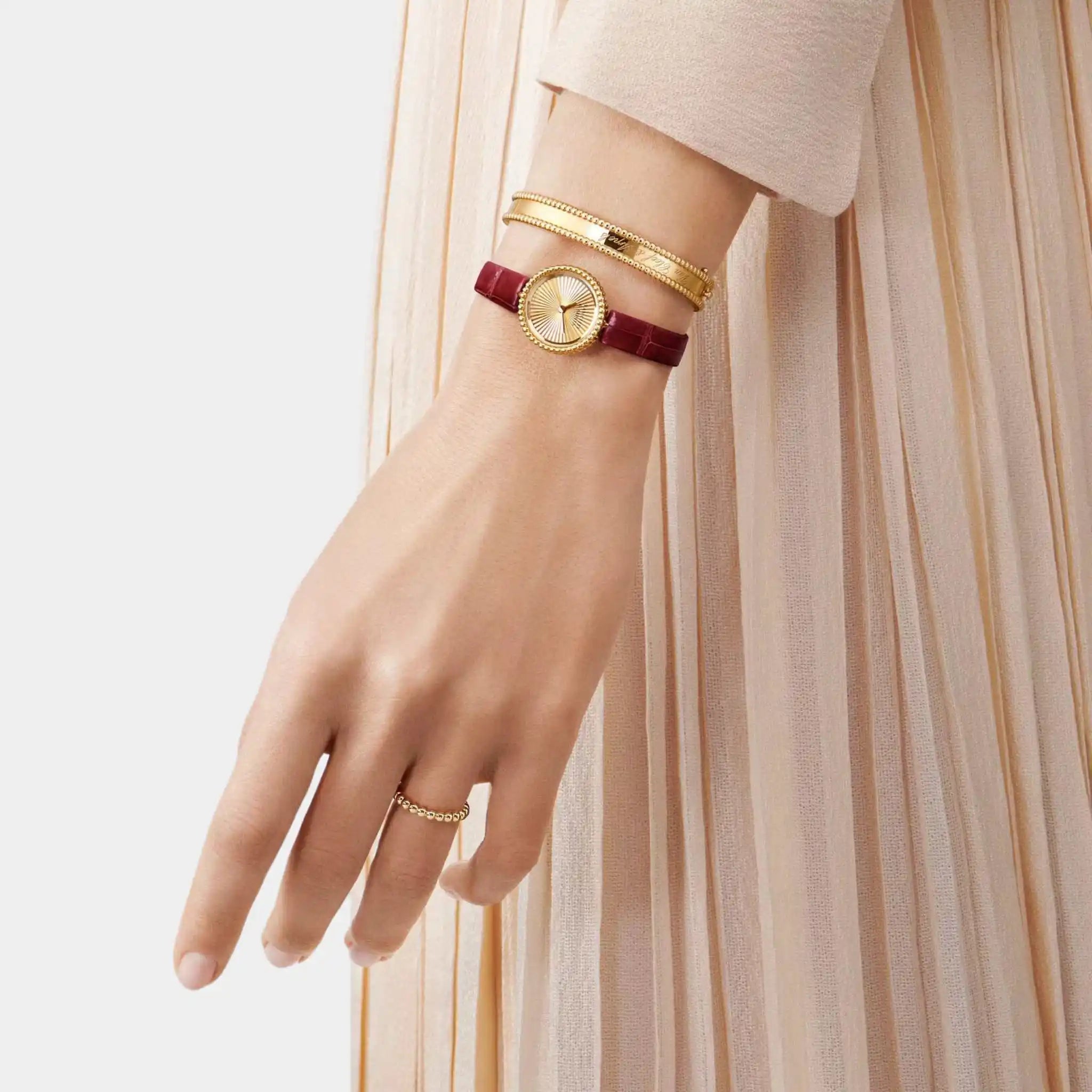 Perlée Watch 23 mm Yellow Gold