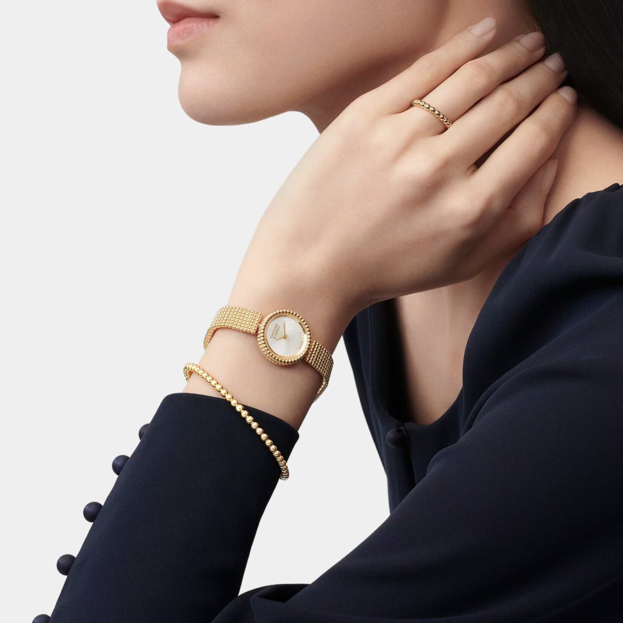 Perlée Watch 23 mm Yellow Gold Mother Of Pearl