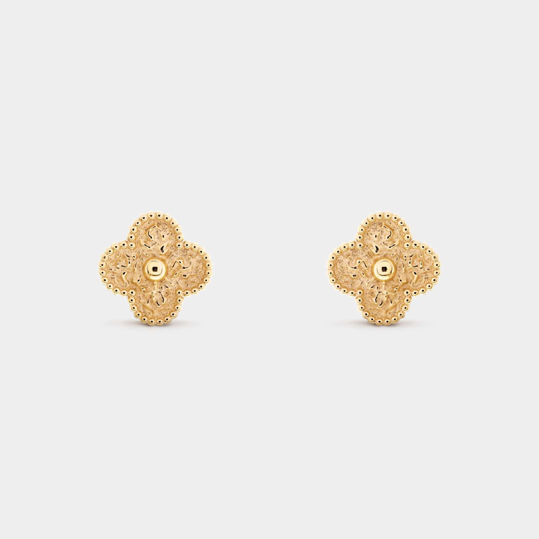 Vintage Alhambra Earrings Yellow Gold