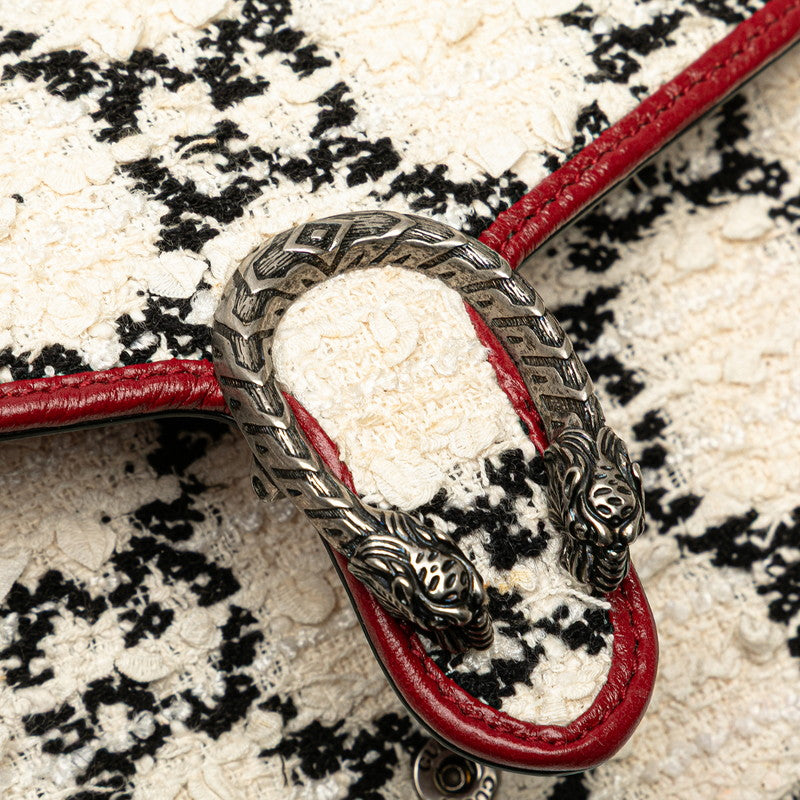Gucci Dionysus GG Tweed Leather Chain Shoulder Bag