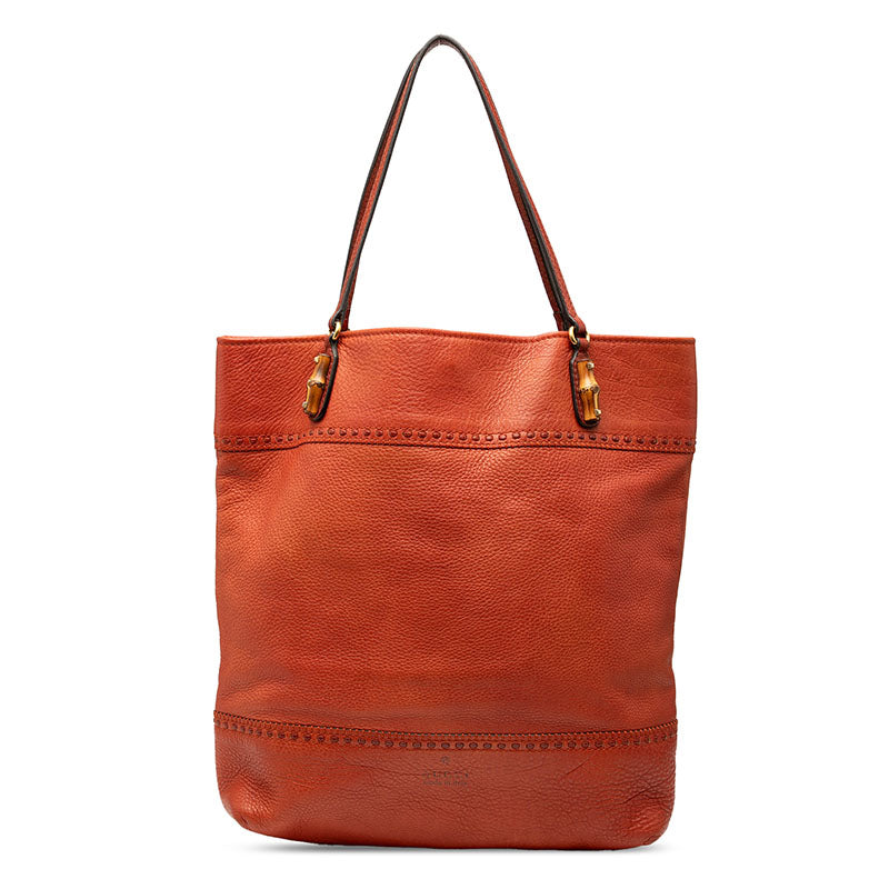 Gucci Bamboo Leather 2way Bag