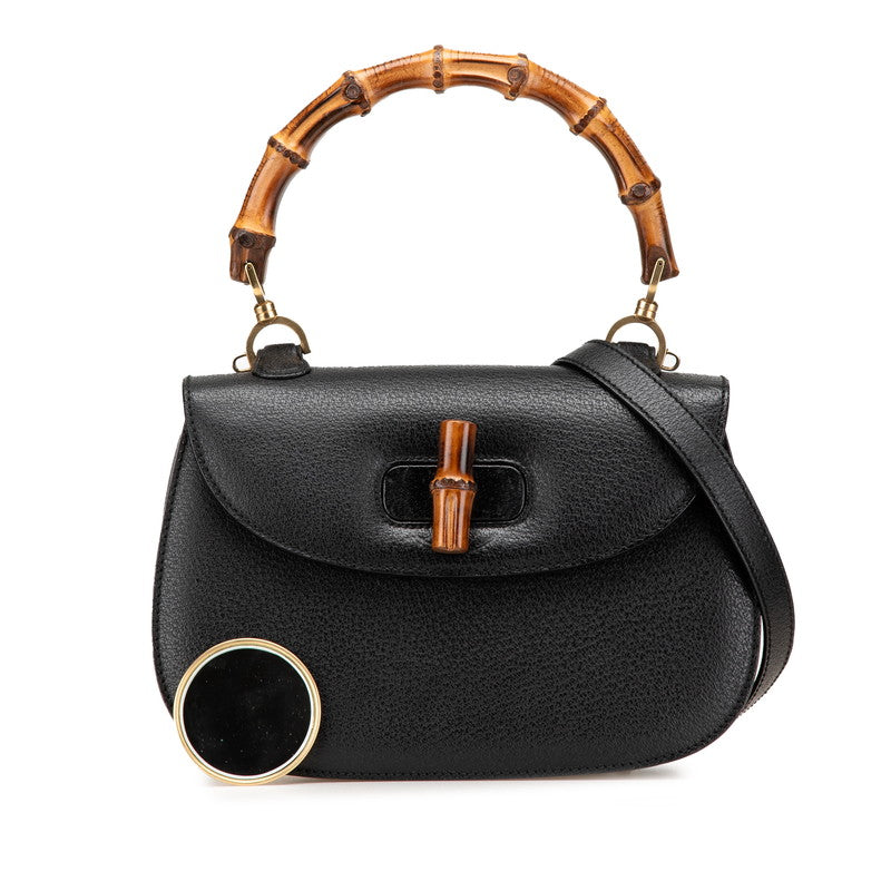 Gucci Bamboo Leather 2way Bag