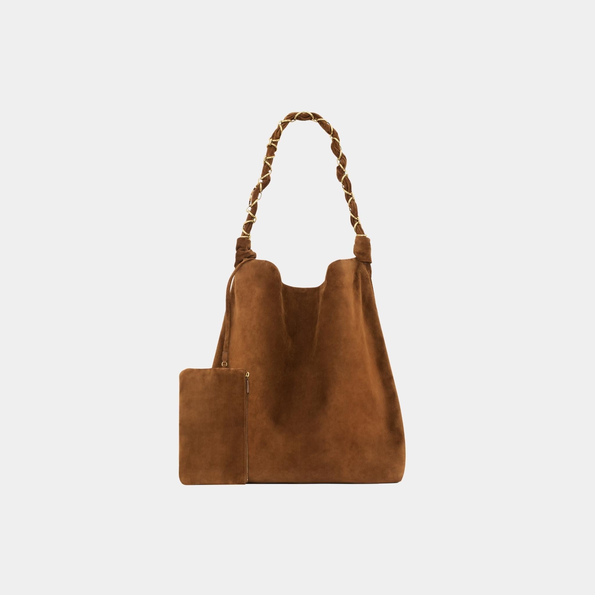 Amalia Suede with Woven CASSANDRE Jewelry Chain