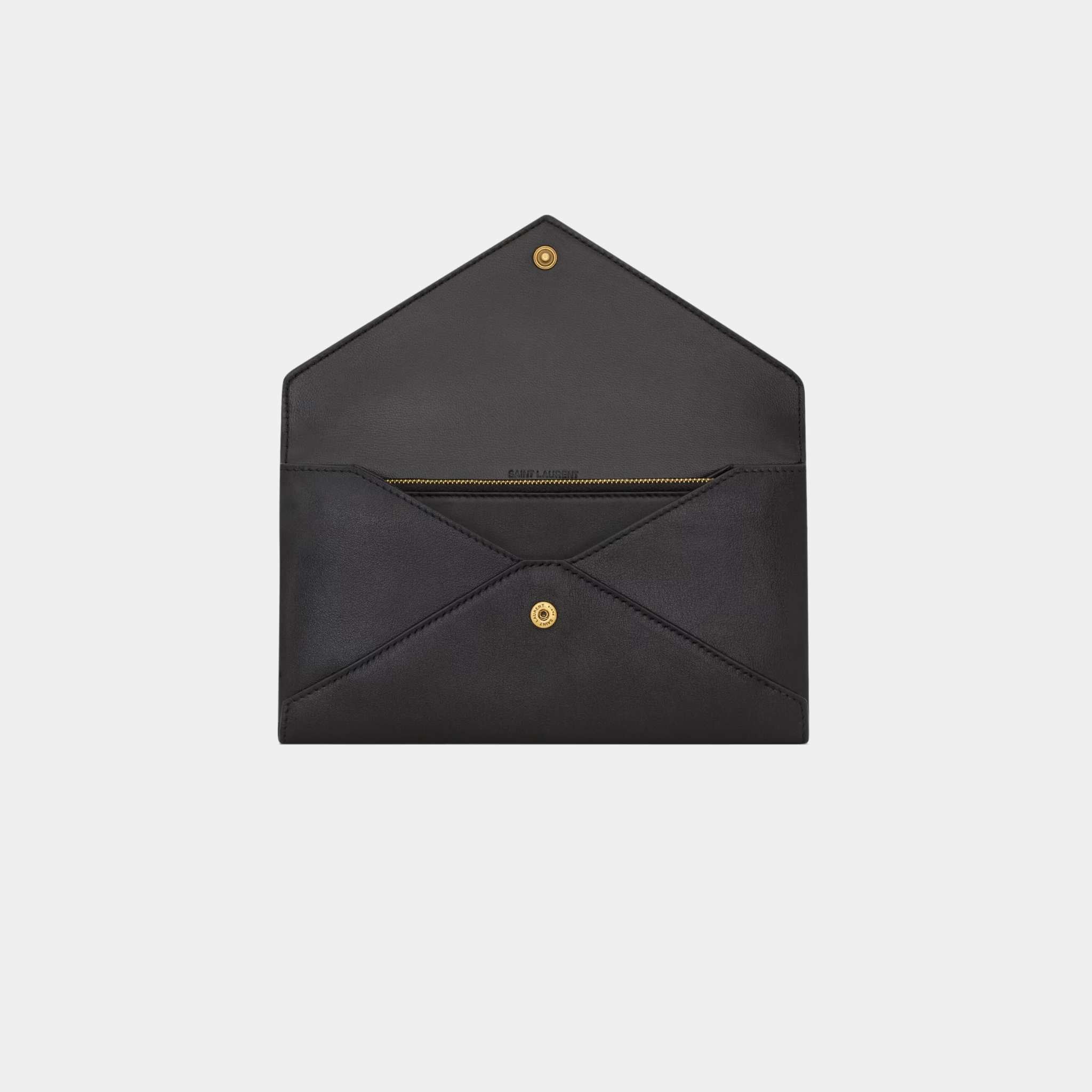 Letter Large Wallet In Leather