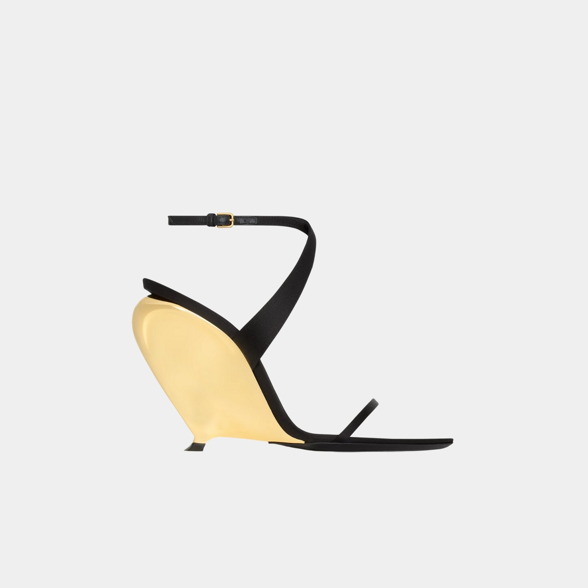 Tallulah Wedges In Satin Crepe