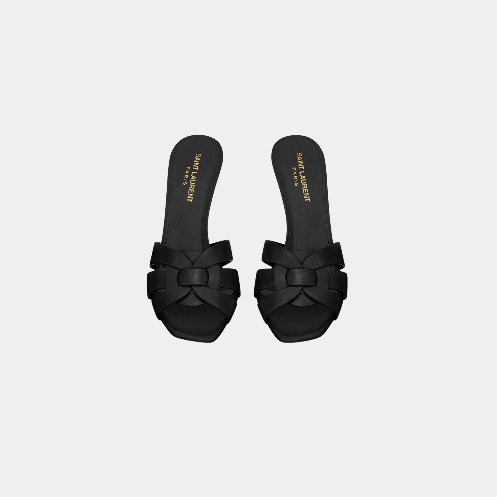 Tribute Heeled Mules In Smooth Leather