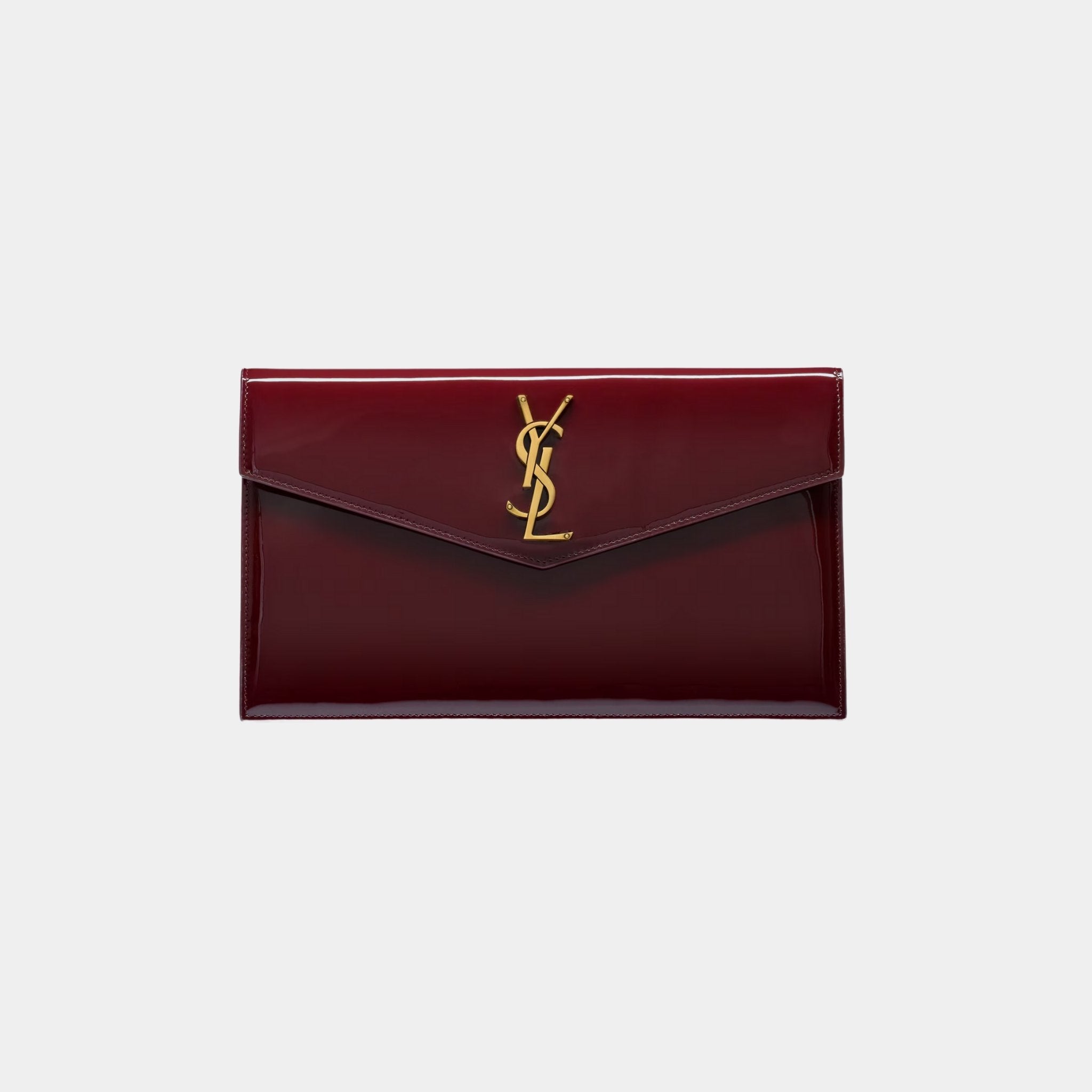 Uptown Pouch Patent Leather With Canvas Lining
