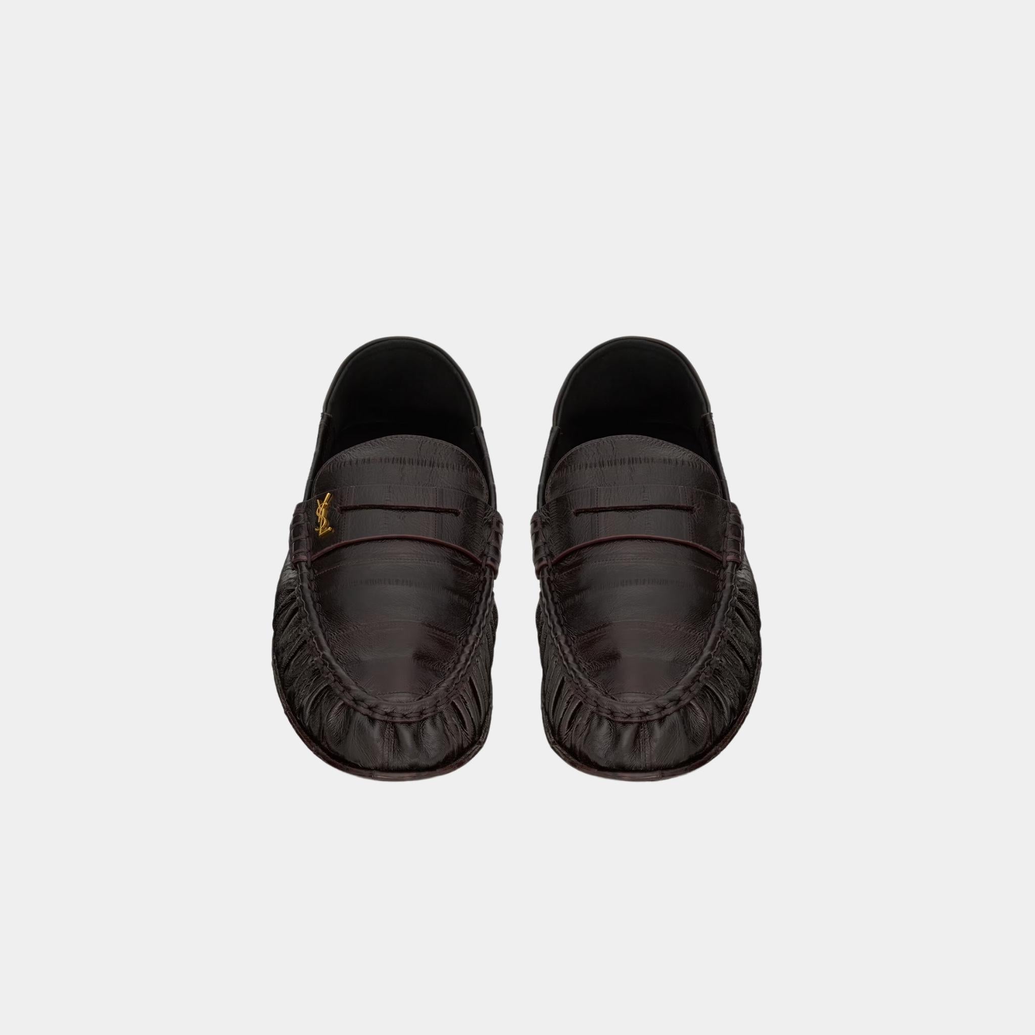 Le Loafer Foldable in Burnt Brown Eel