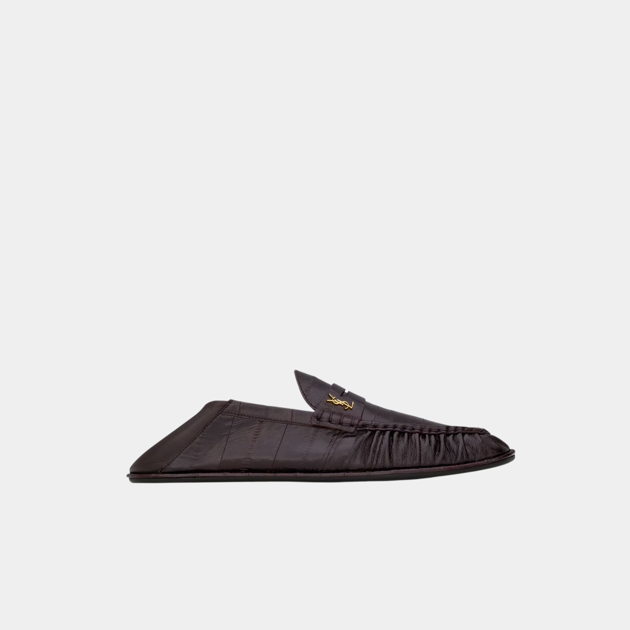 Le Loafer Foldable in Burnt Brown Eel