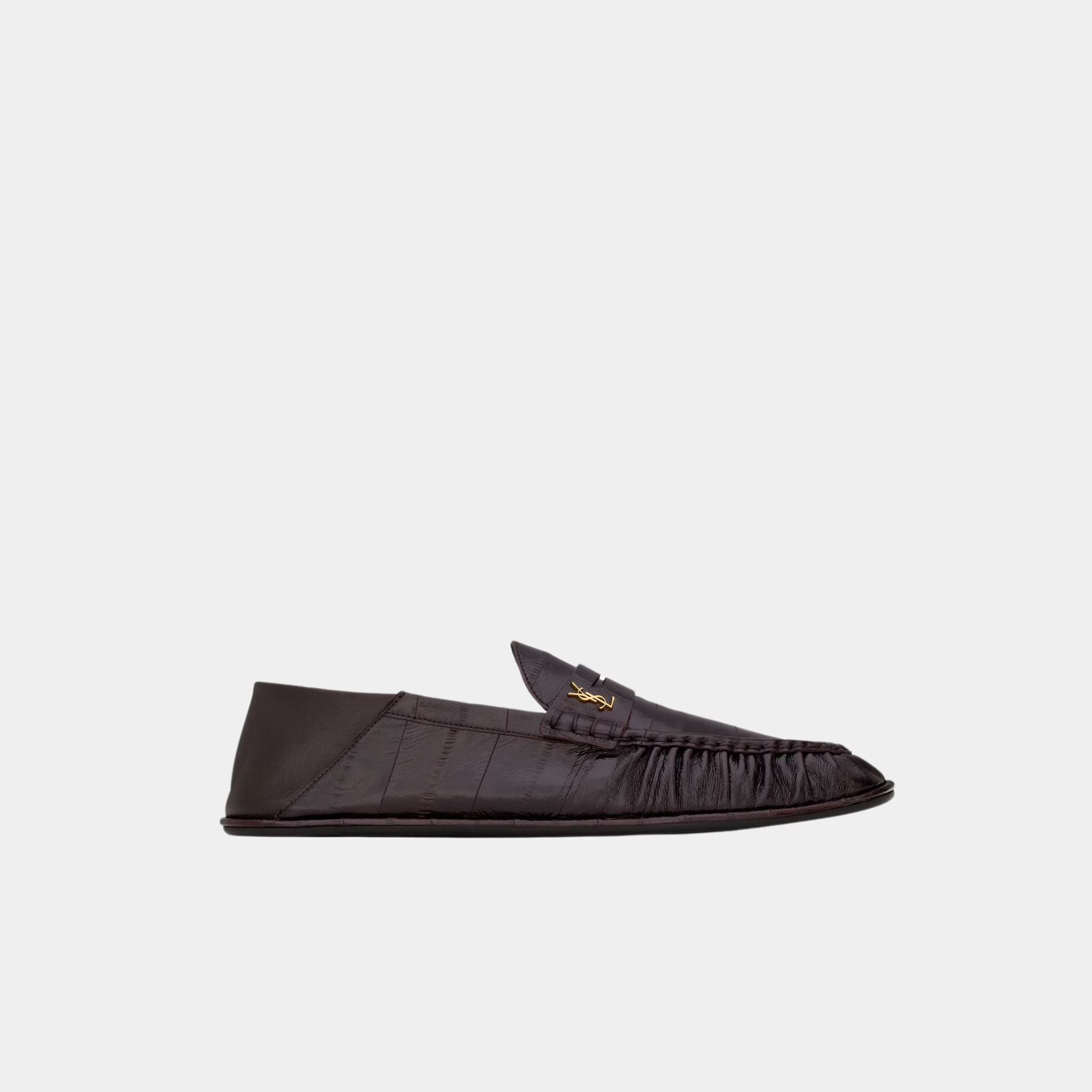 Le Loafer Foldable in Burnt Brown Eel