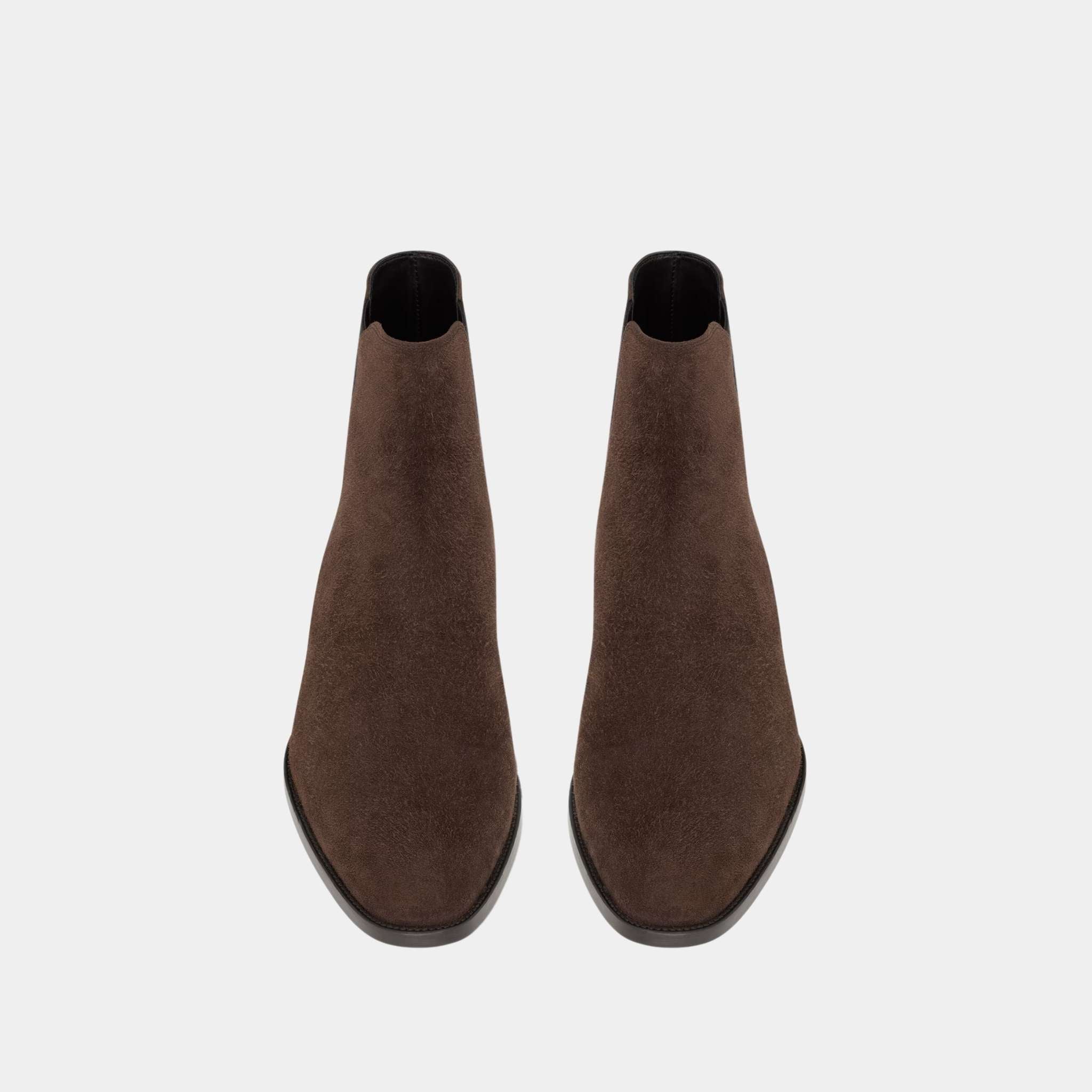 Wyatt Chelsea Boots in Dark Chocolate Suede
