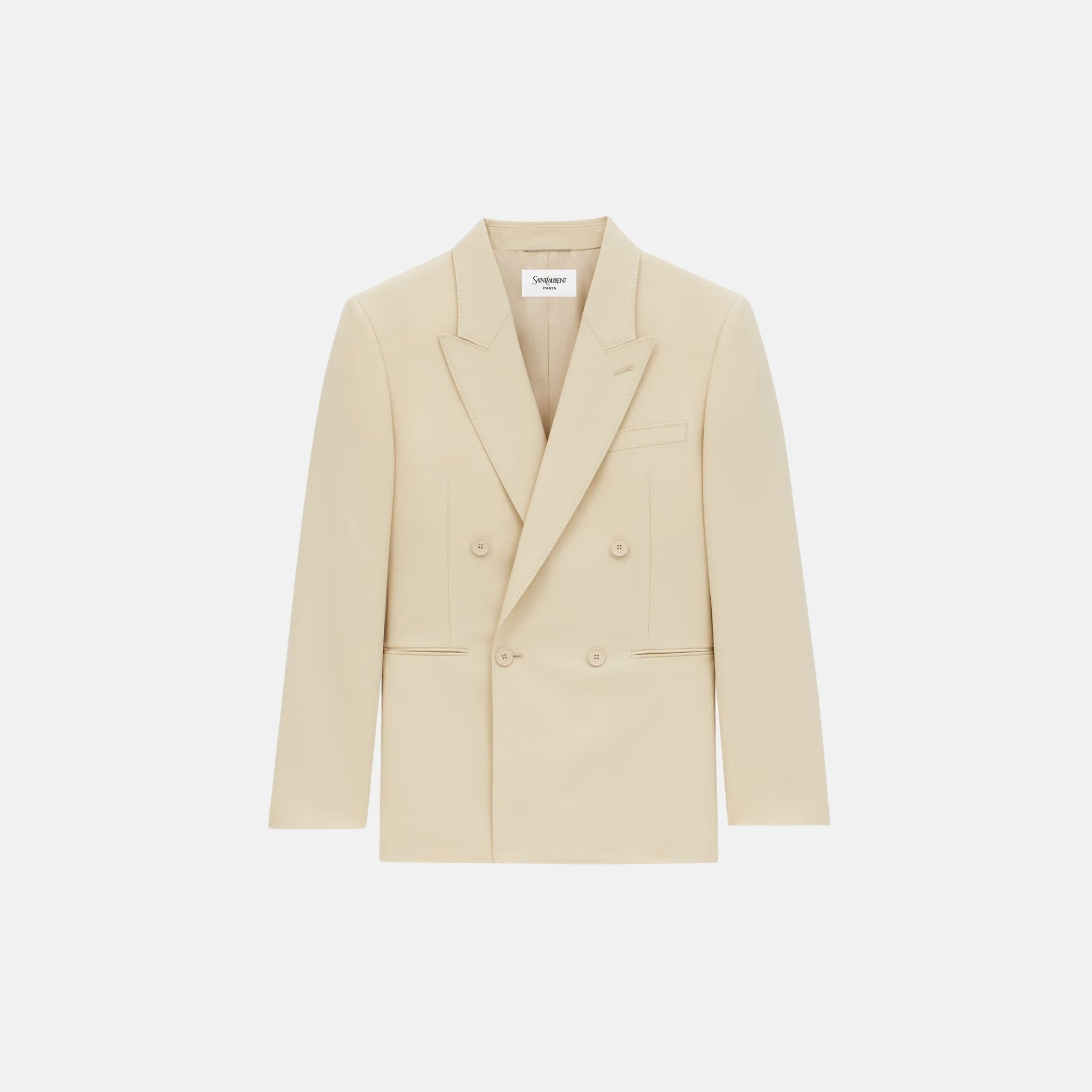Yves Saint Laurent Yves Jacket In Light Wool, Front