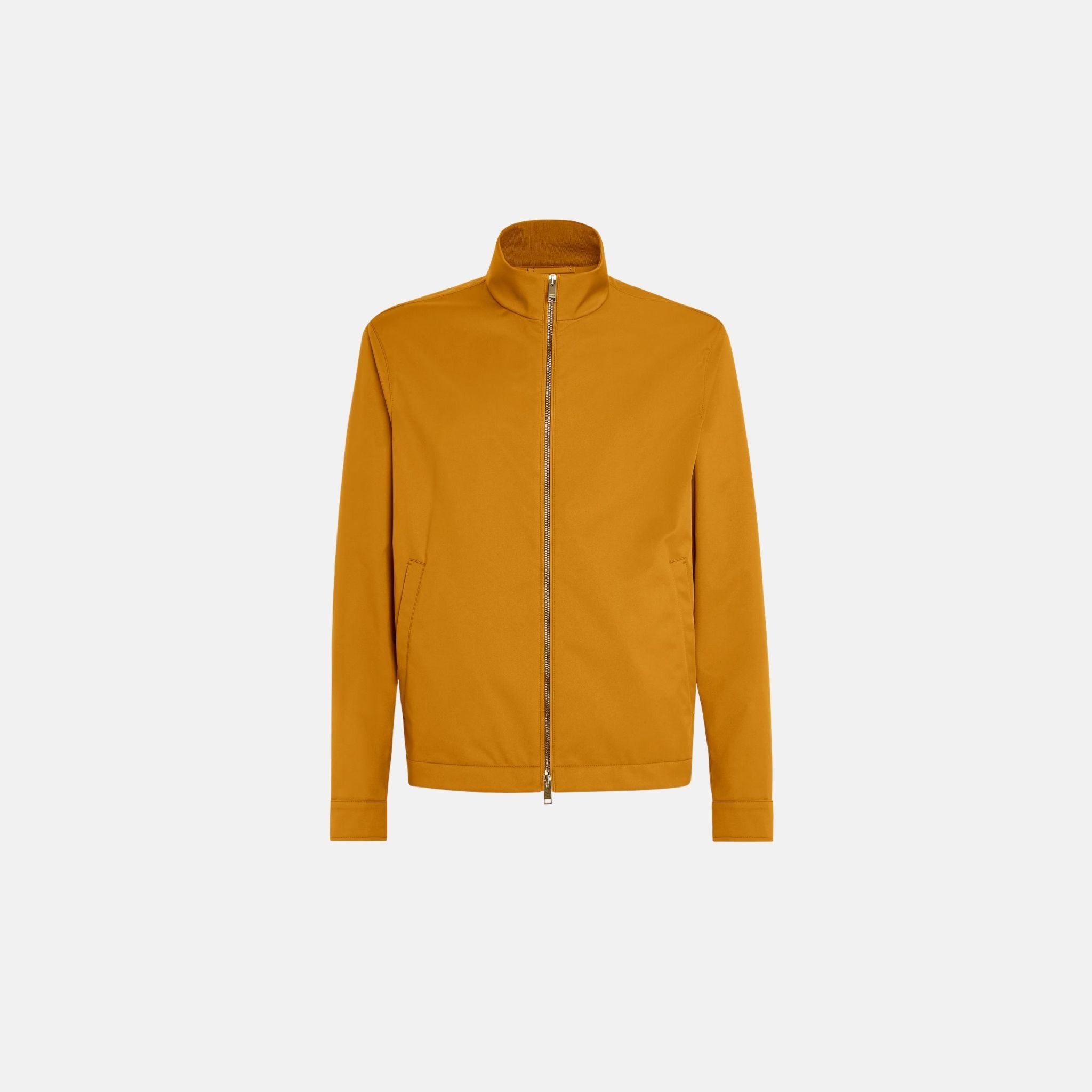 Zegna Motorin 100cc Microfiber Blouson, Ochre, Front