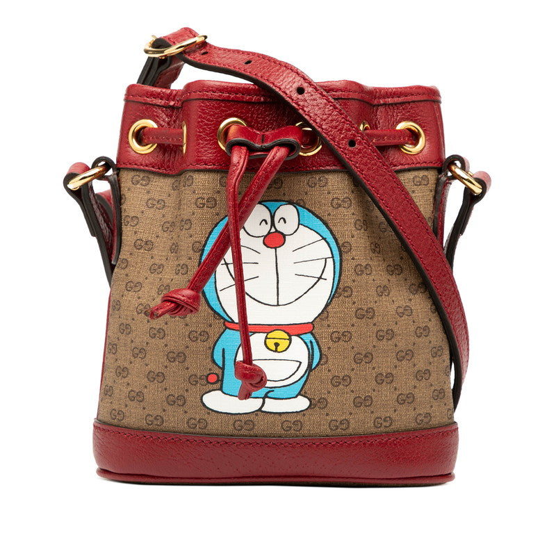 Gucci Doraemon Micro GG Supreme PVC Bucket Bag