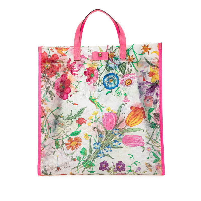 Gucci Flora Textured Leather Handbag