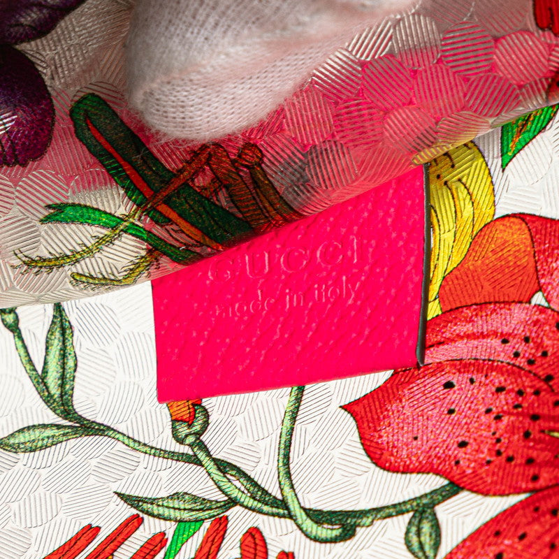 Gucci Flora Textured Leather Handbag