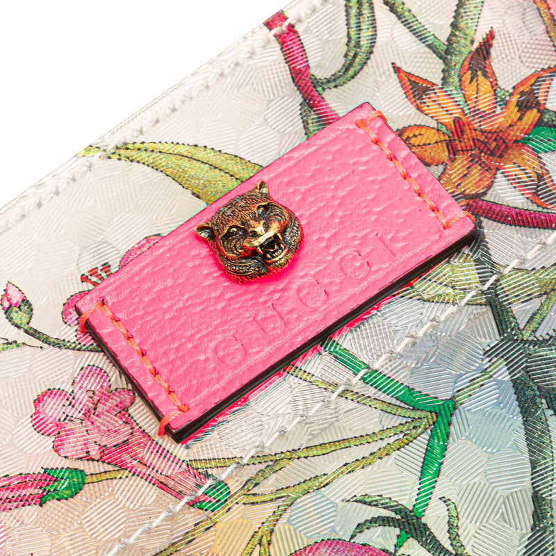 Gucci Flora Textured Leather Handbag